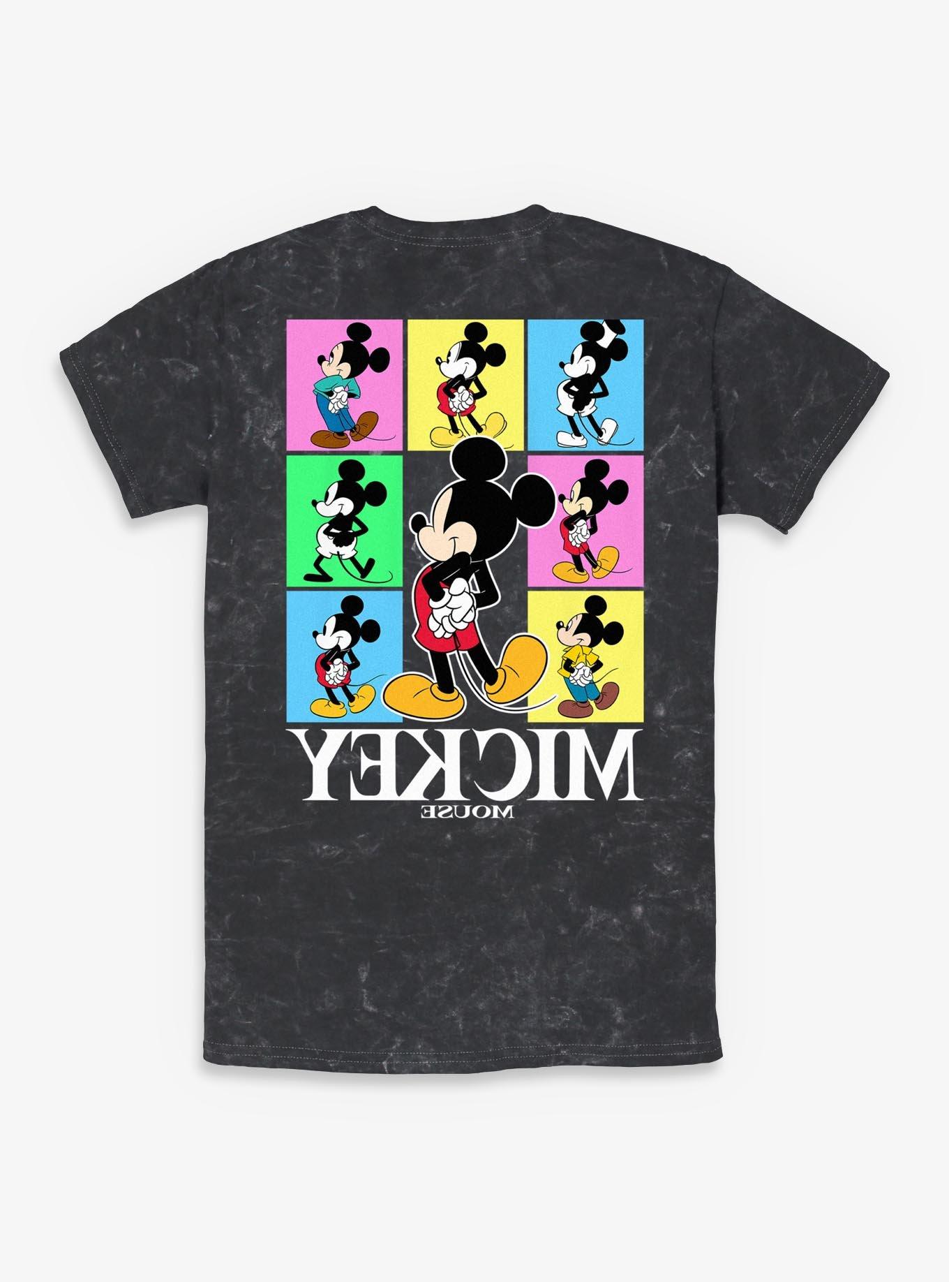 Disney Mickey Mouse Color Block Mineral Wash T-Shirt BoxLunch Exclusive, , hi-res