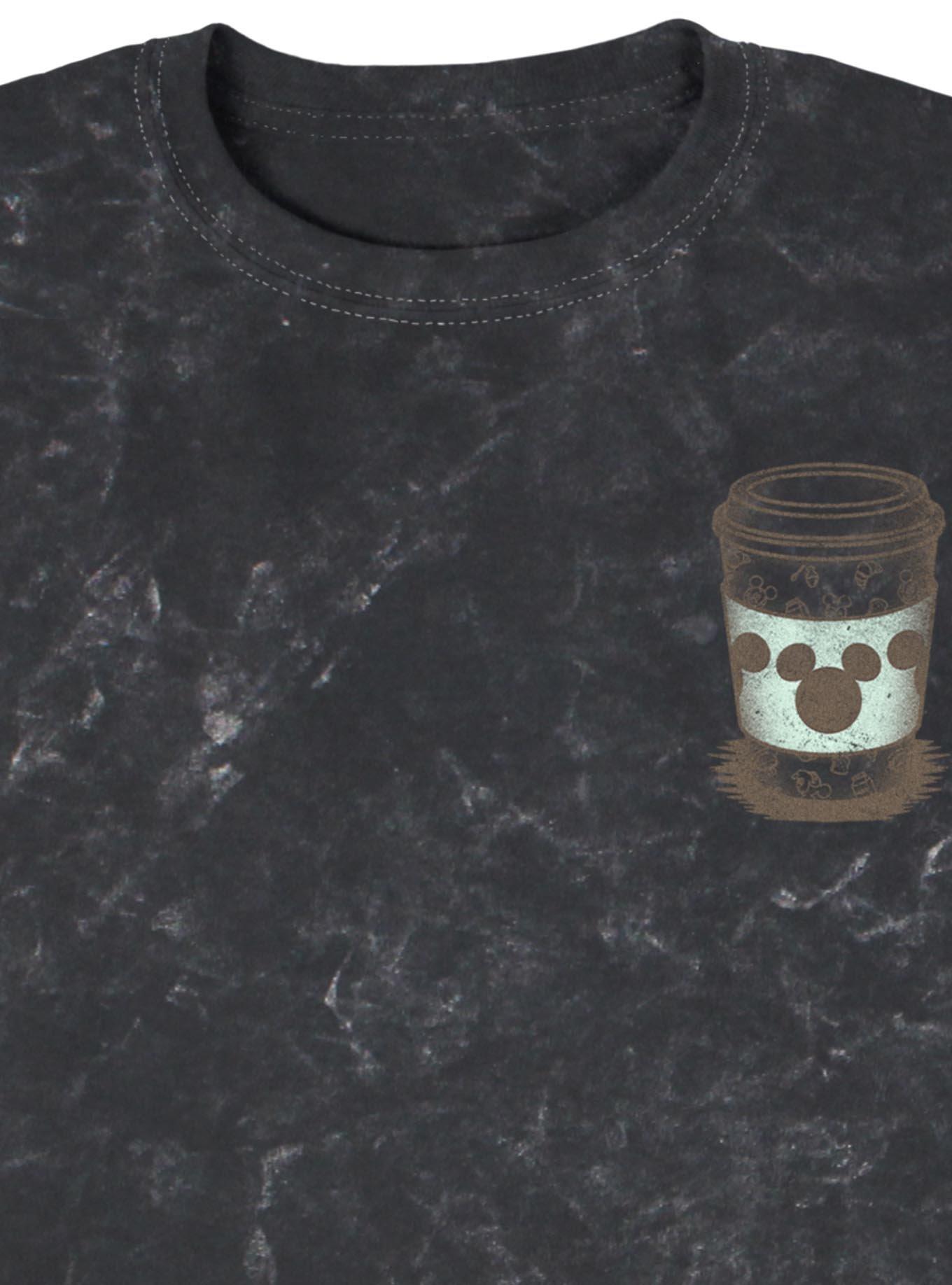 Disney Mickey Mouse Coffee Shop Mineral Wash T-Shirt BoxLunch Exclusive, BLACK, alternate - view 3