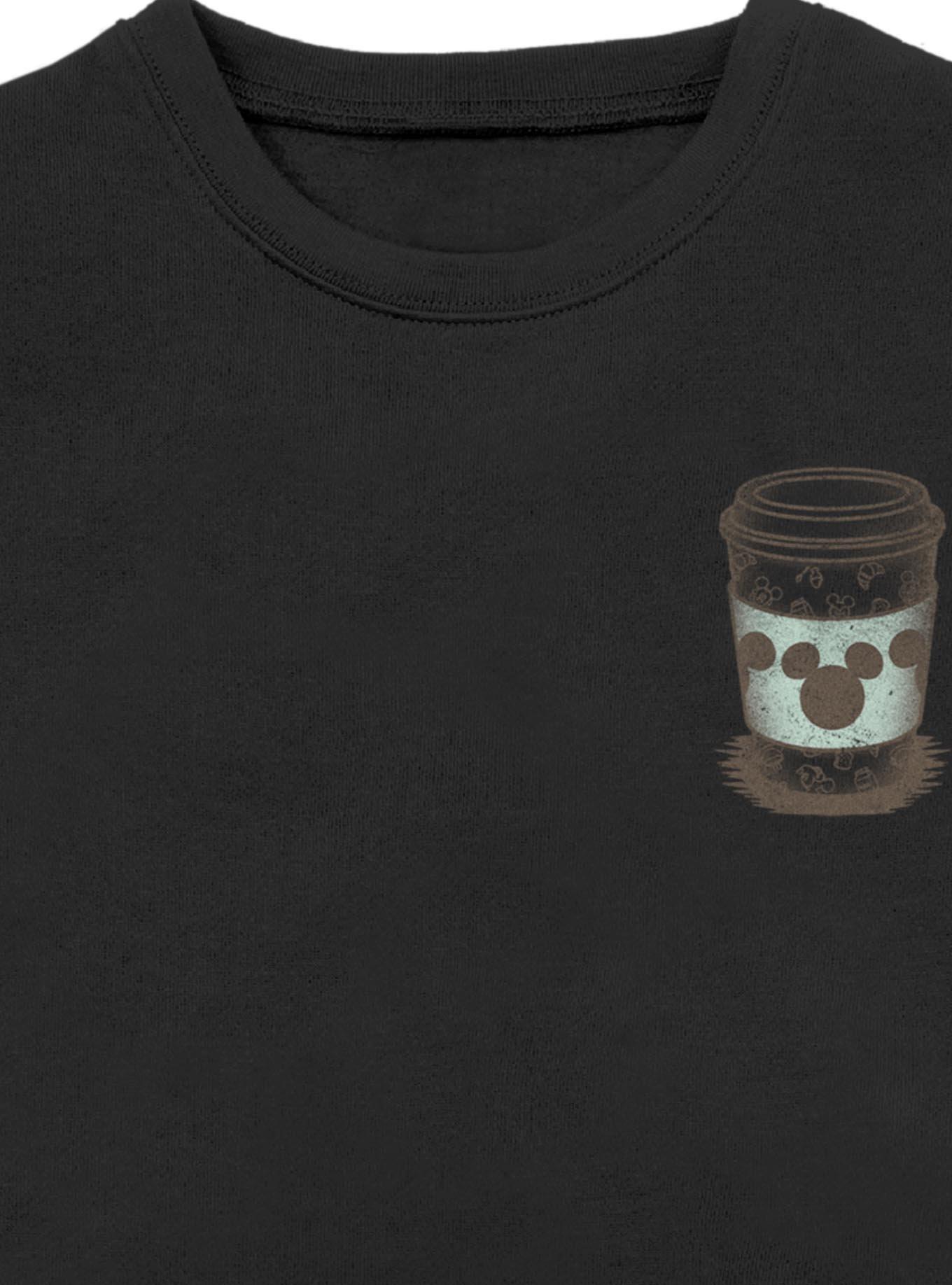 Disney Mickey Mouse Coffee Shop Sweatshirt BoxLunch Exclusive, BLACK, alternate - view 3