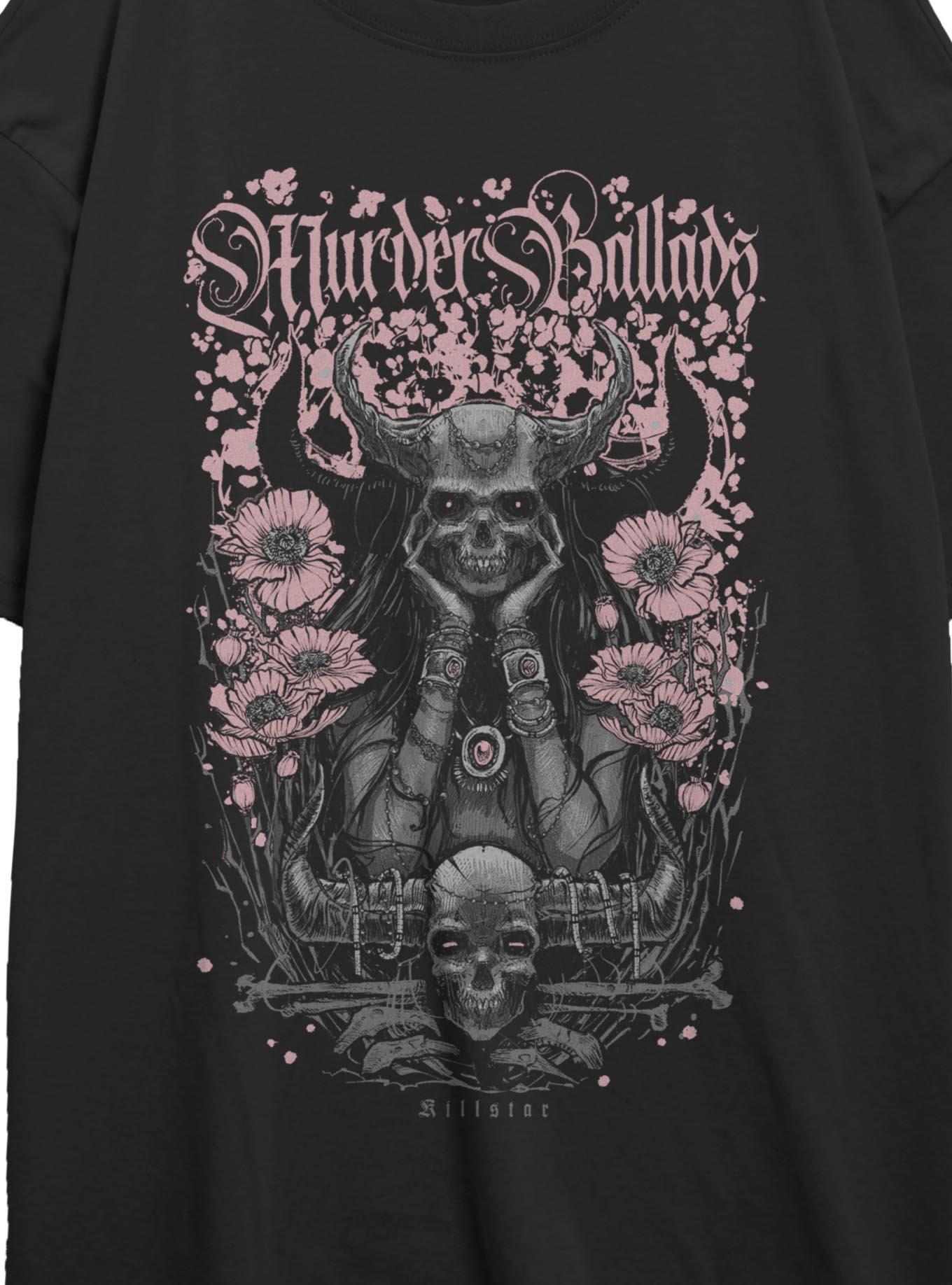 Killstar Murder Ballads Girls Oversized T-Shirt, , hi-res