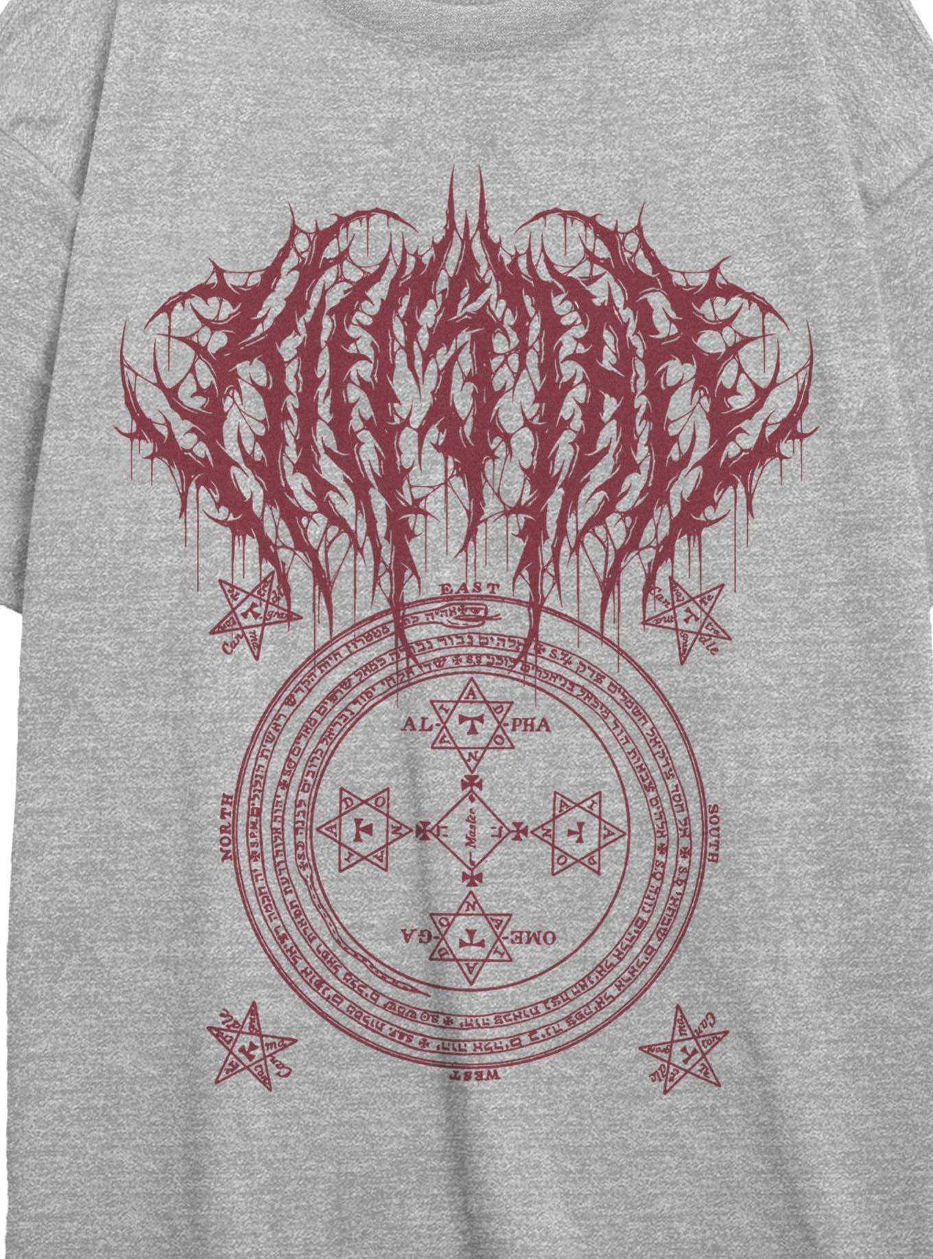 Killstar Occult Girls Oversized T-Shirt, ATH HTR, alternate - view 2