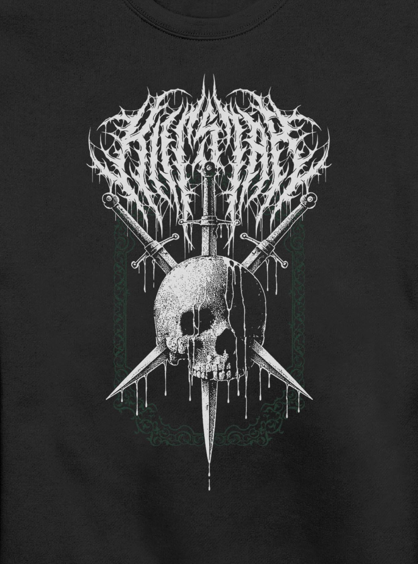 Killstar Skull And Swords Sweatshirt, BLACK, alternate - view 2