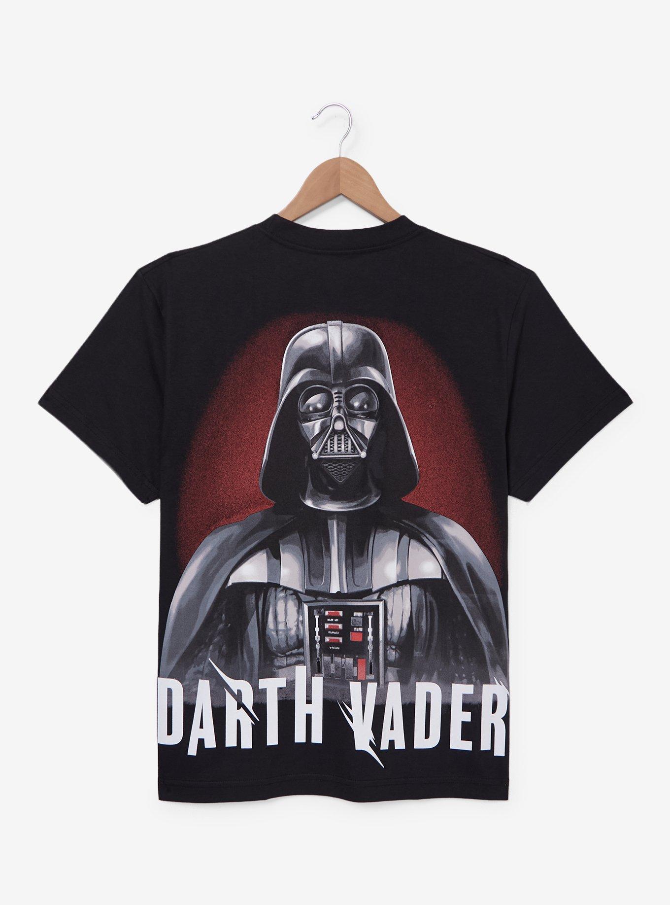 Star Wars Darth Vader Multi-Portrait Boxy T-Shirt - BoxLunch Exclusive, BLACK, alternate - view 2