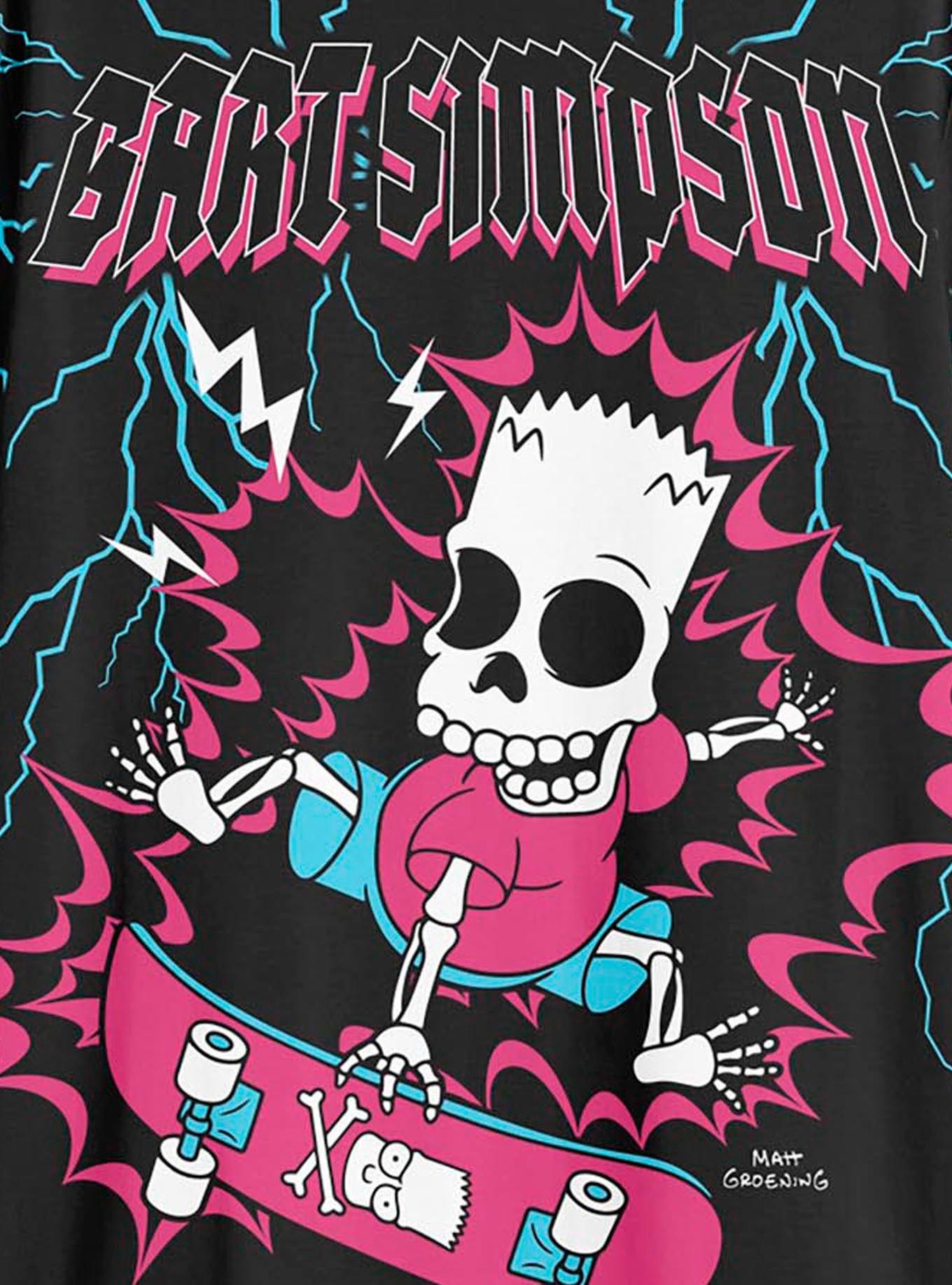 The Simpsons Bart Skateboard Zap T-Shirt, MULTI, alternate - view 3