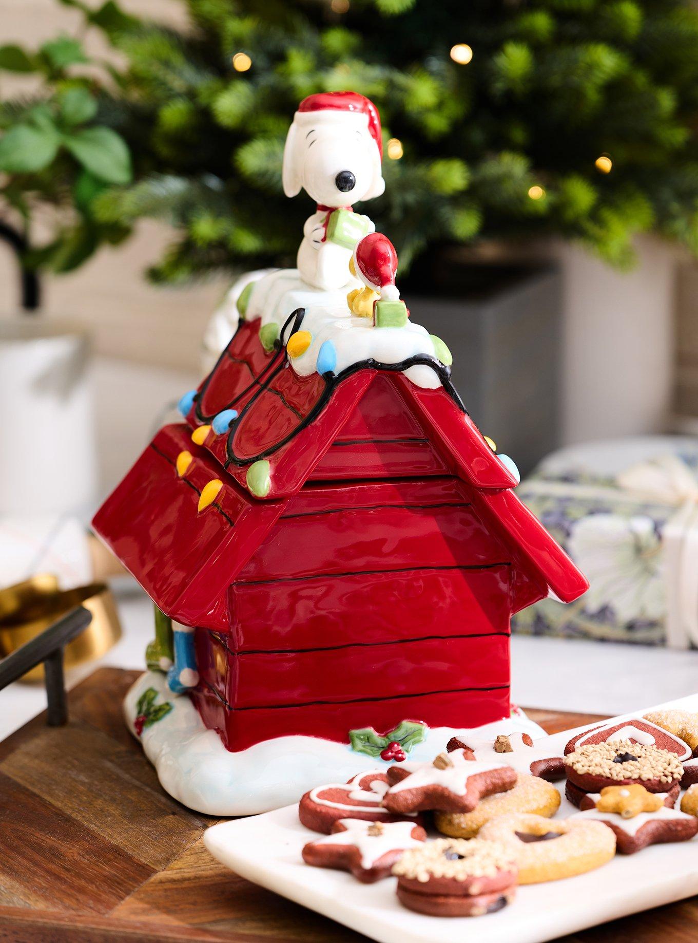Peanuts Snoopy Holiday Doghouse Figural Cookie Jar, , alternate - view 2