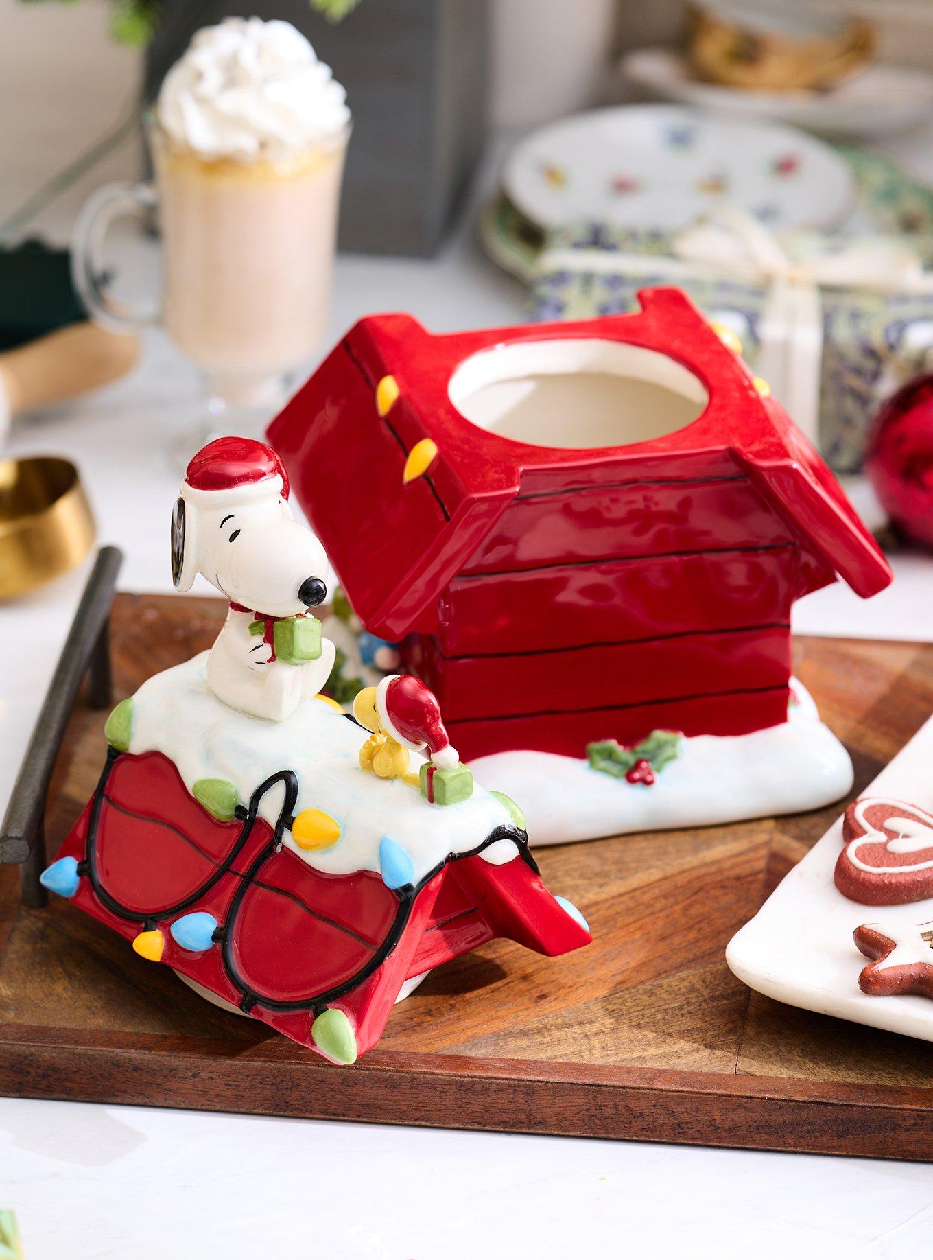 Peanuts Snoopy Holiday Doghouse Figural Cookie Jar, , alternate - view 3