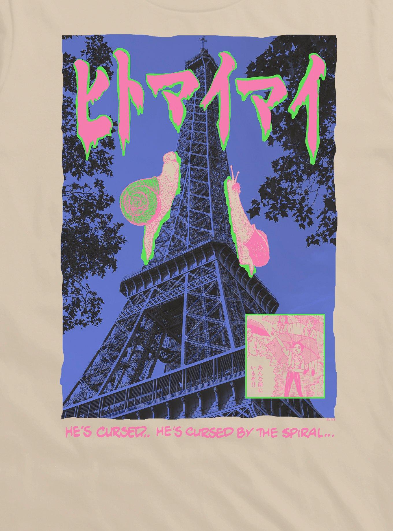 Uzuamki The Snail Superimposed Eiffel Tower T-Shirt, , hi-res