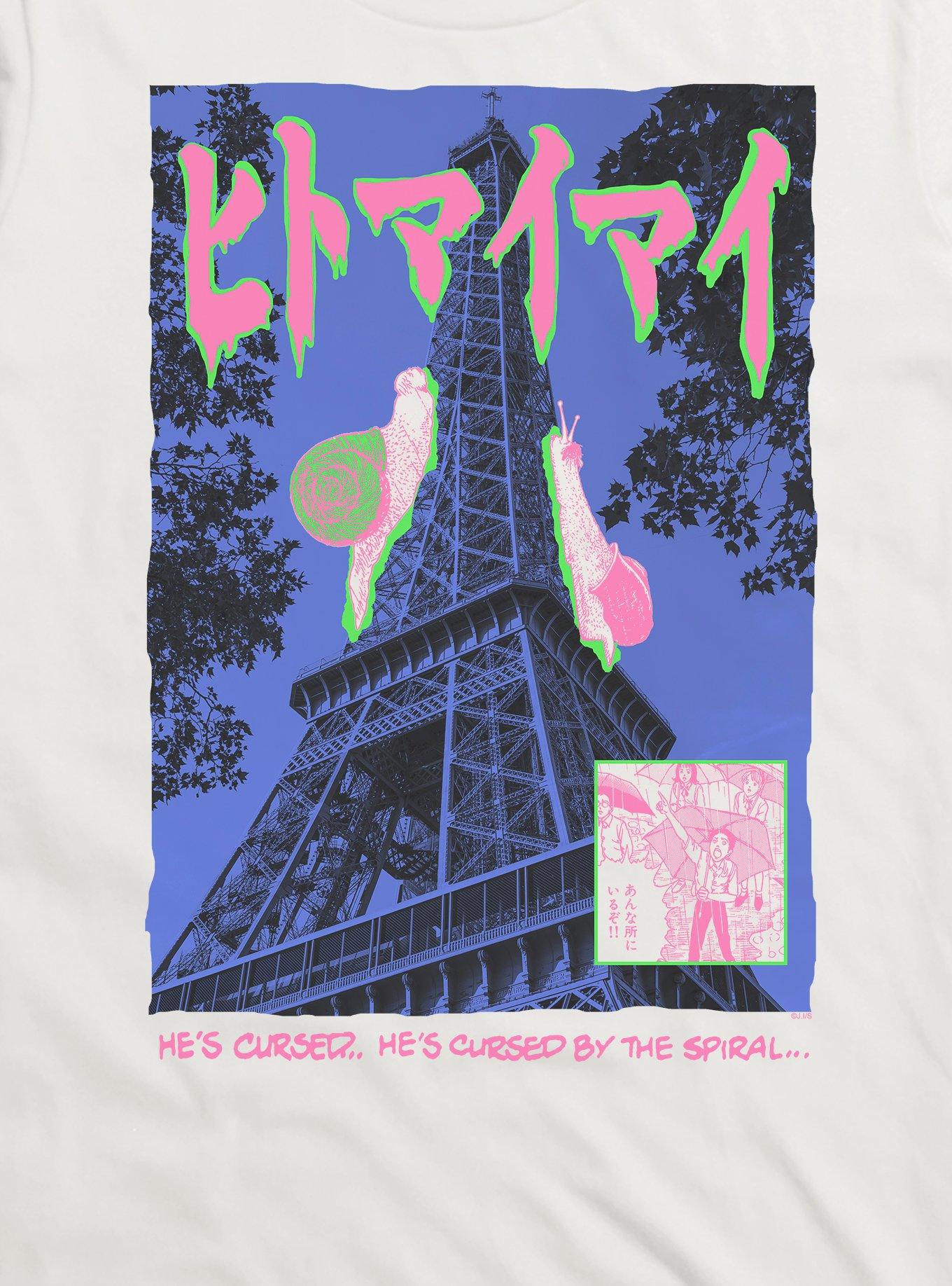 Uzuamki The Snail Superimposed Eiffel Tower T-Shirt, , hi-res