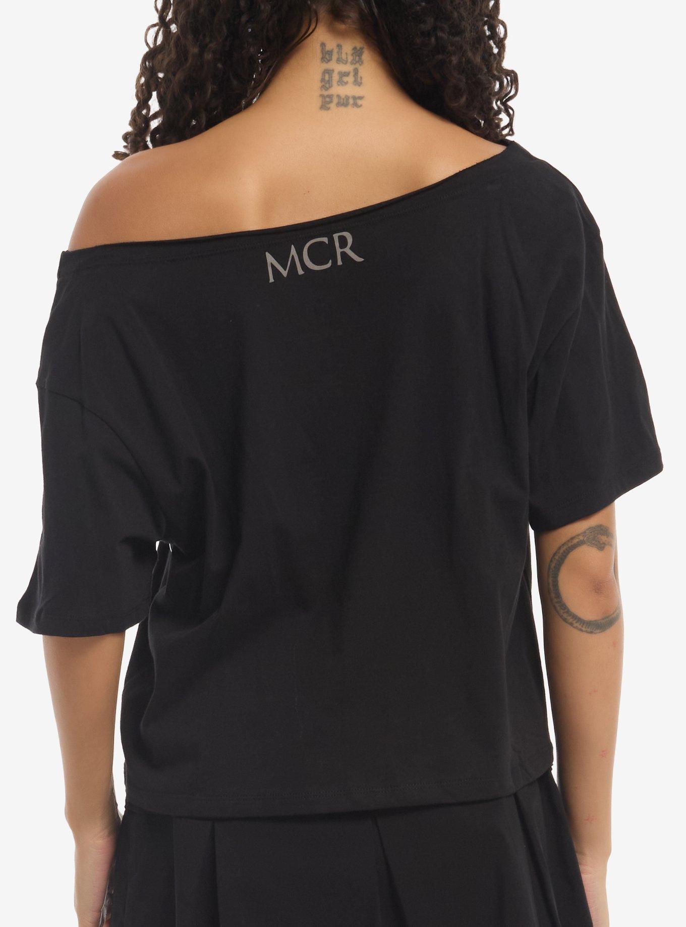 My Chemical Romance House Of Wolves Girls Off-Shoulder T-Shirt, BLACK, alternate - view 3