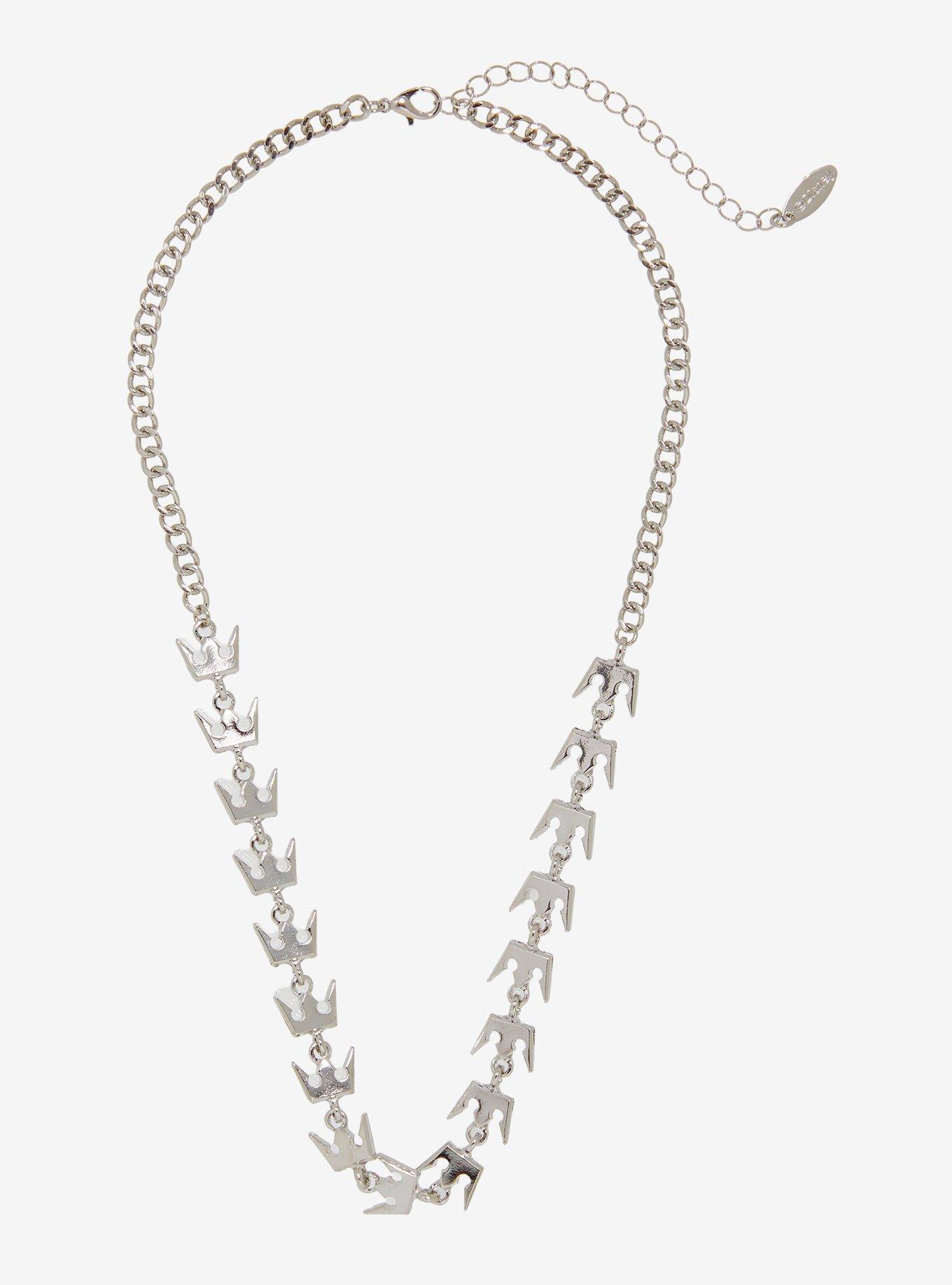 Disney Kingdom Hearts Crowns Necklace - BoxLunch Exclusive, , alternate - view 2
