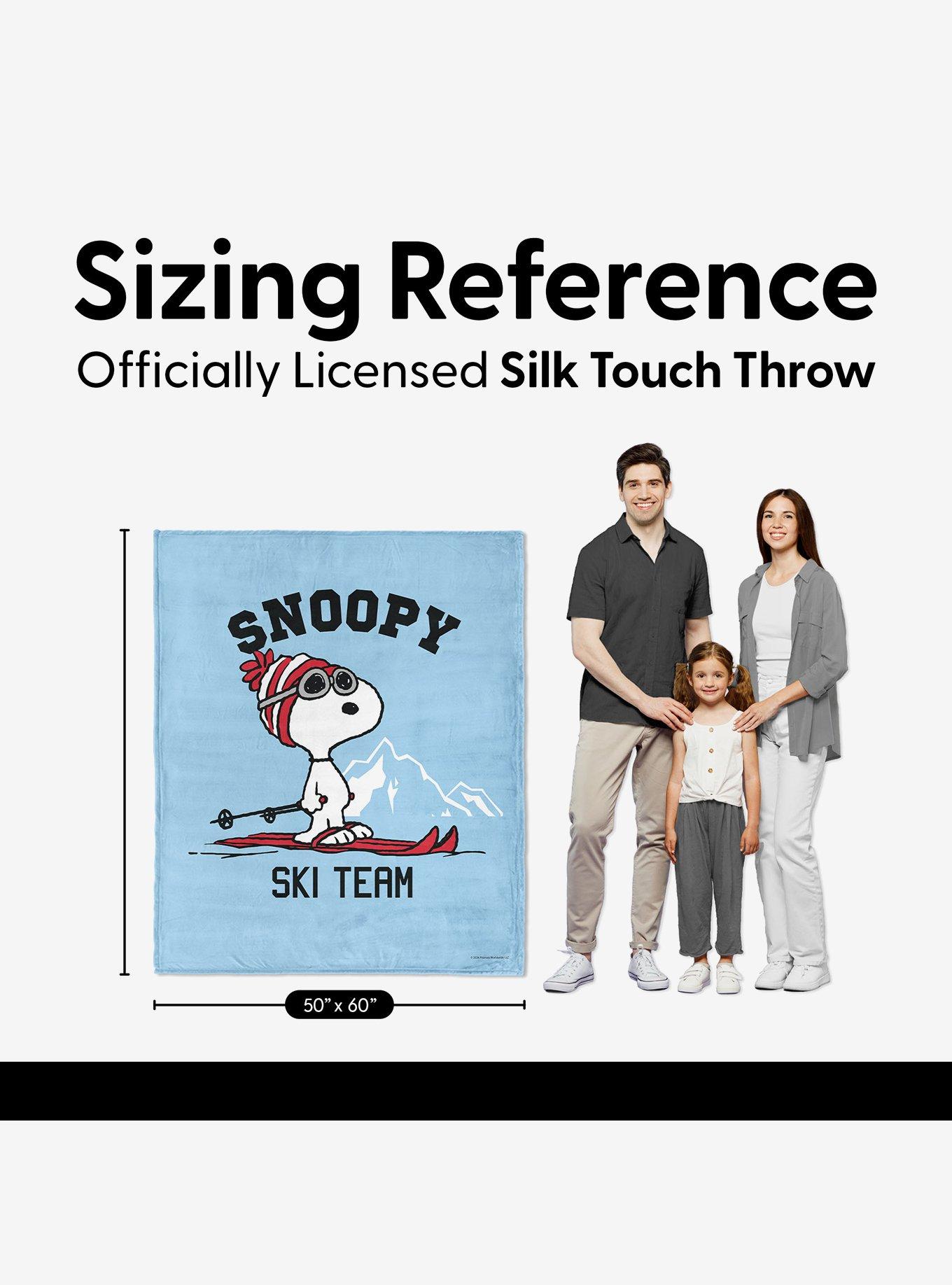 Peanuts Snoopy Ski Team Silk Touch Throw Blanket, , alternate - view 5