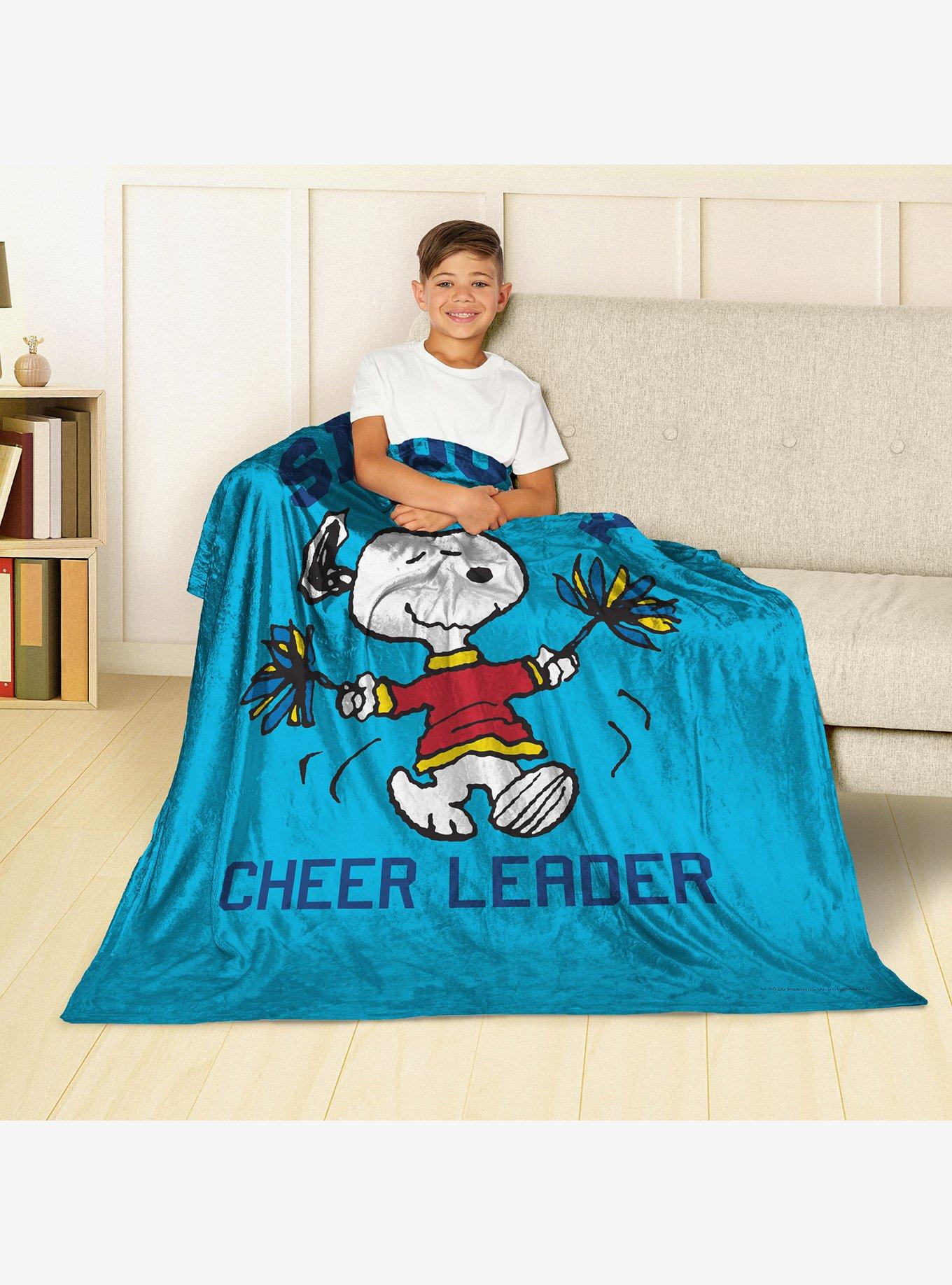 Peanuts Snoopy Cheer Leader Silk Touch Throw Blanket, , alternate - view 3