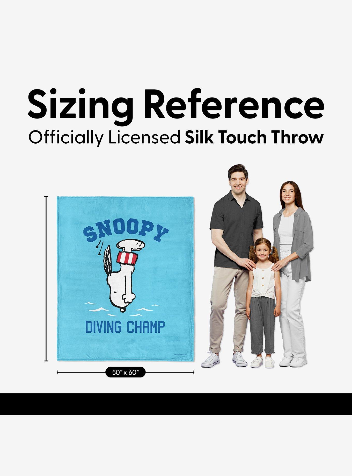 Peanuts Snoopy Diving Silk Touch Throw Blanket, , alternate - view 5