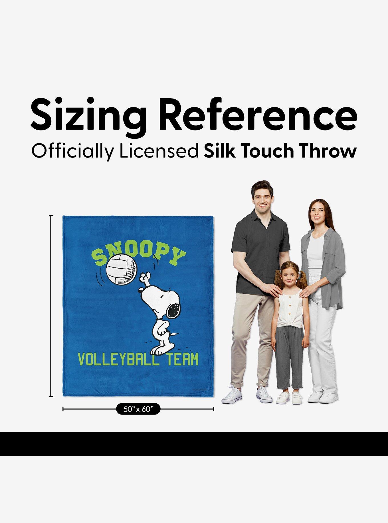 Peanuts Snoopy Volleyball Silk Touch Throw Blanket, , alternate - view 5