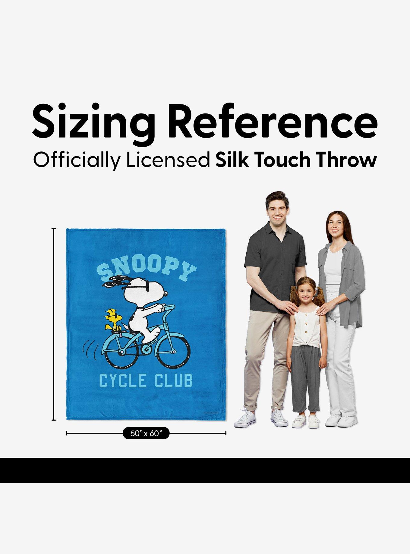 Peanuts Snoopy Cycle Club Silk Touch Throw Blanket, , alternate - view 5
