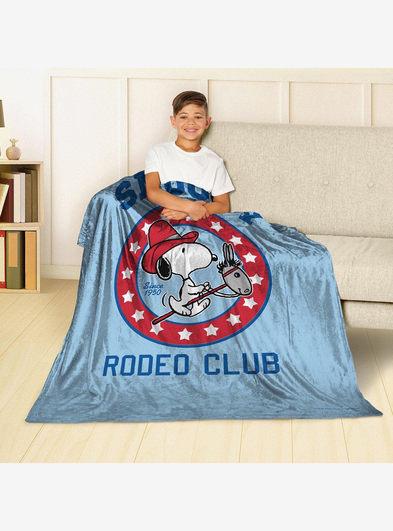 Peanuts Snoopy Rodeo Silk Touch Throw Blanket, , alternate - view 3