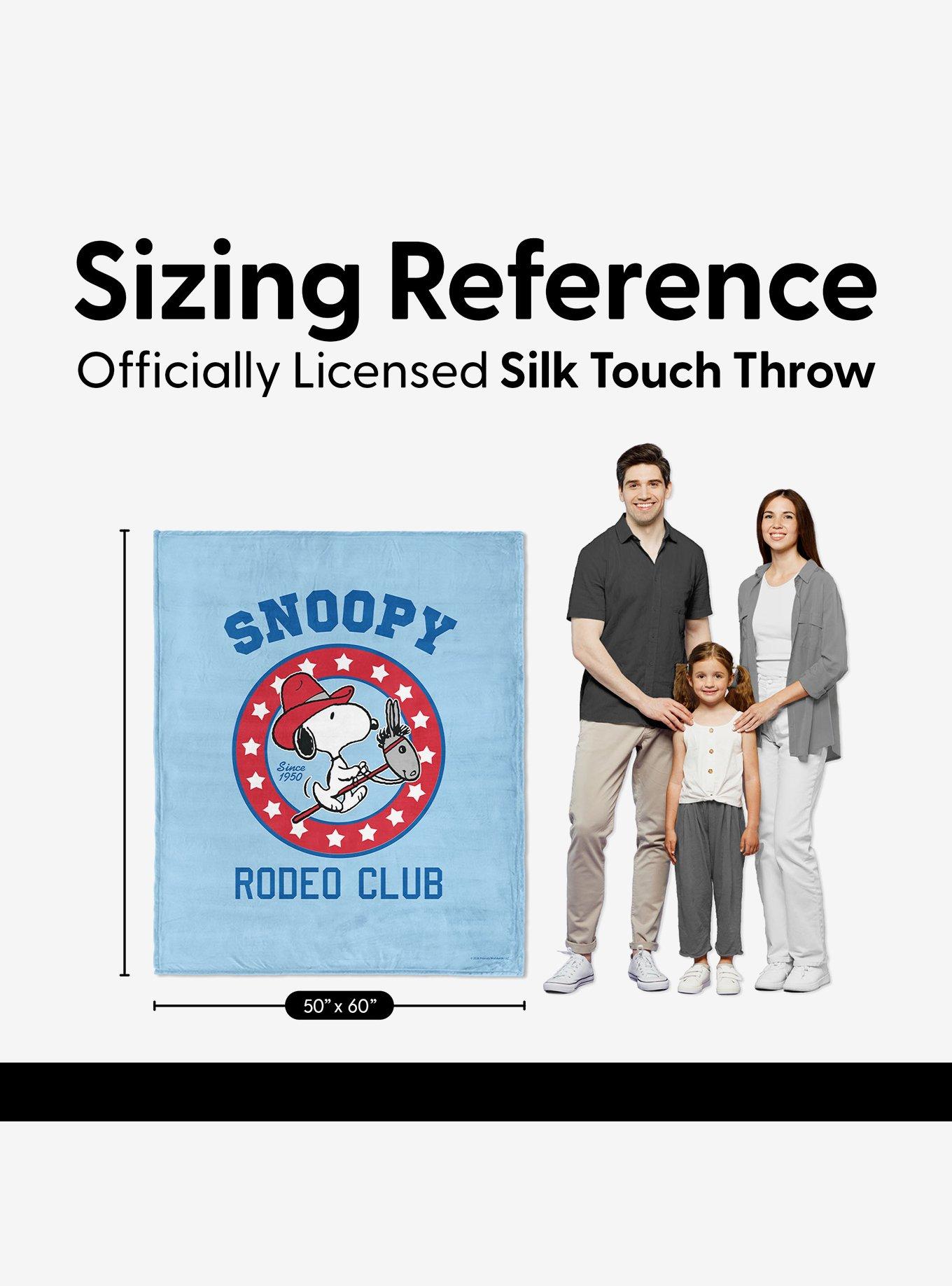 Peanuts Snoopy Rodeo Silk Touch Throw Blanket, , alternate - view 5