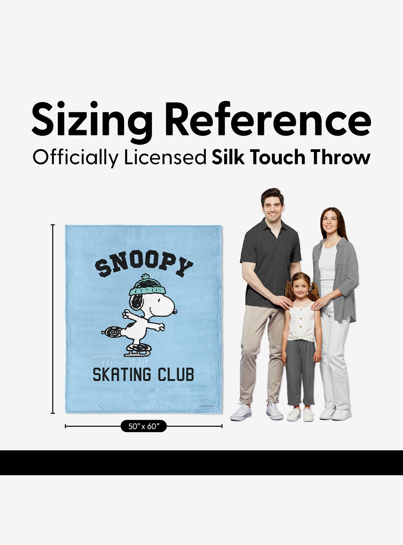 Peanuts Snoopy Skating Silk Touch Throw Blanket, , alternate - view 5