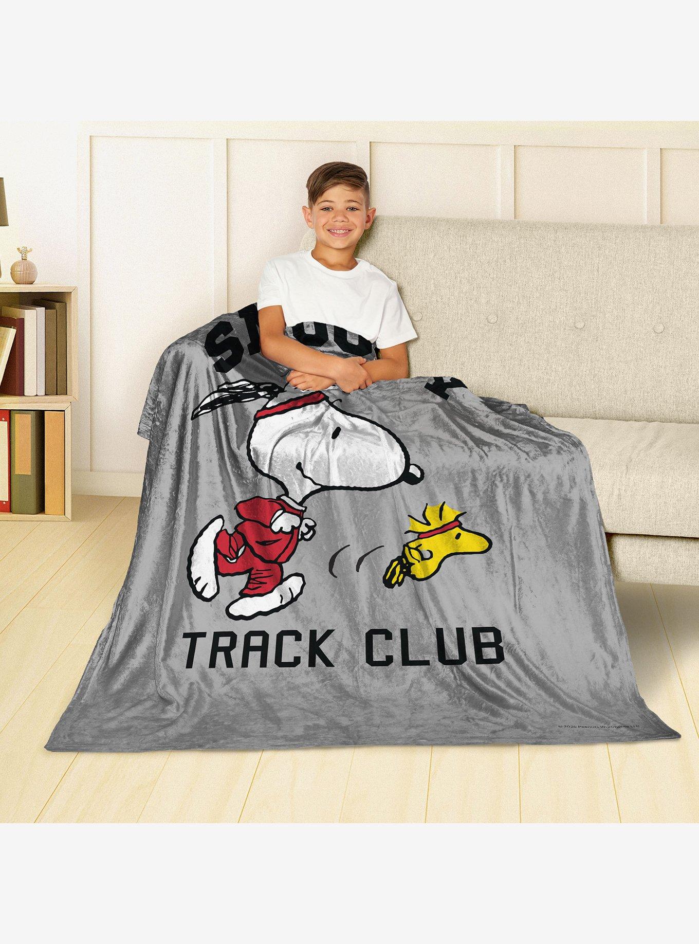 Peanuts Snoopy Track Silk Touch Throw Blanket, , alternate - view 3