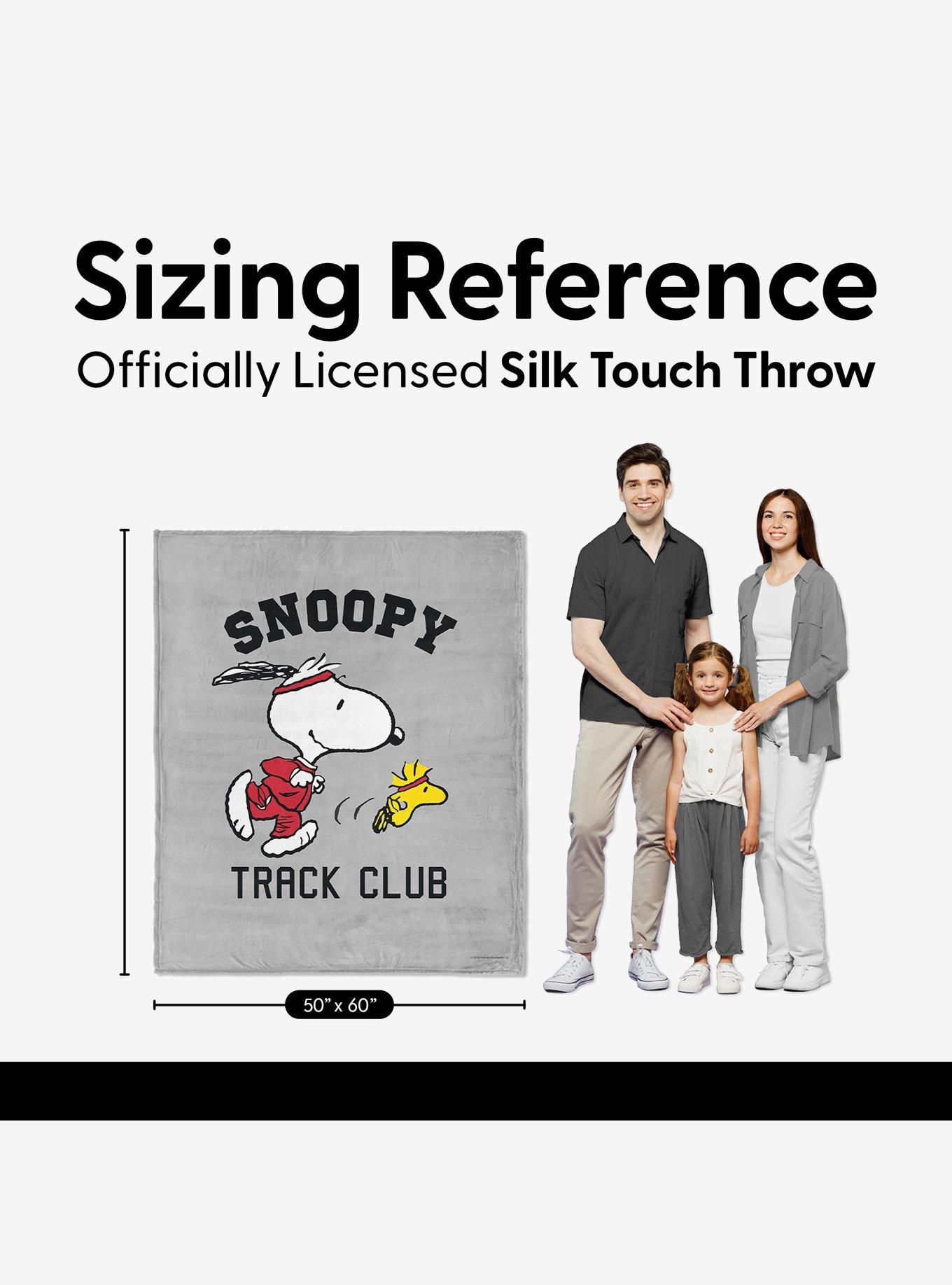 Peanuts Snoopy Track Silk Touch Throw Blanket, , alternate - view 5