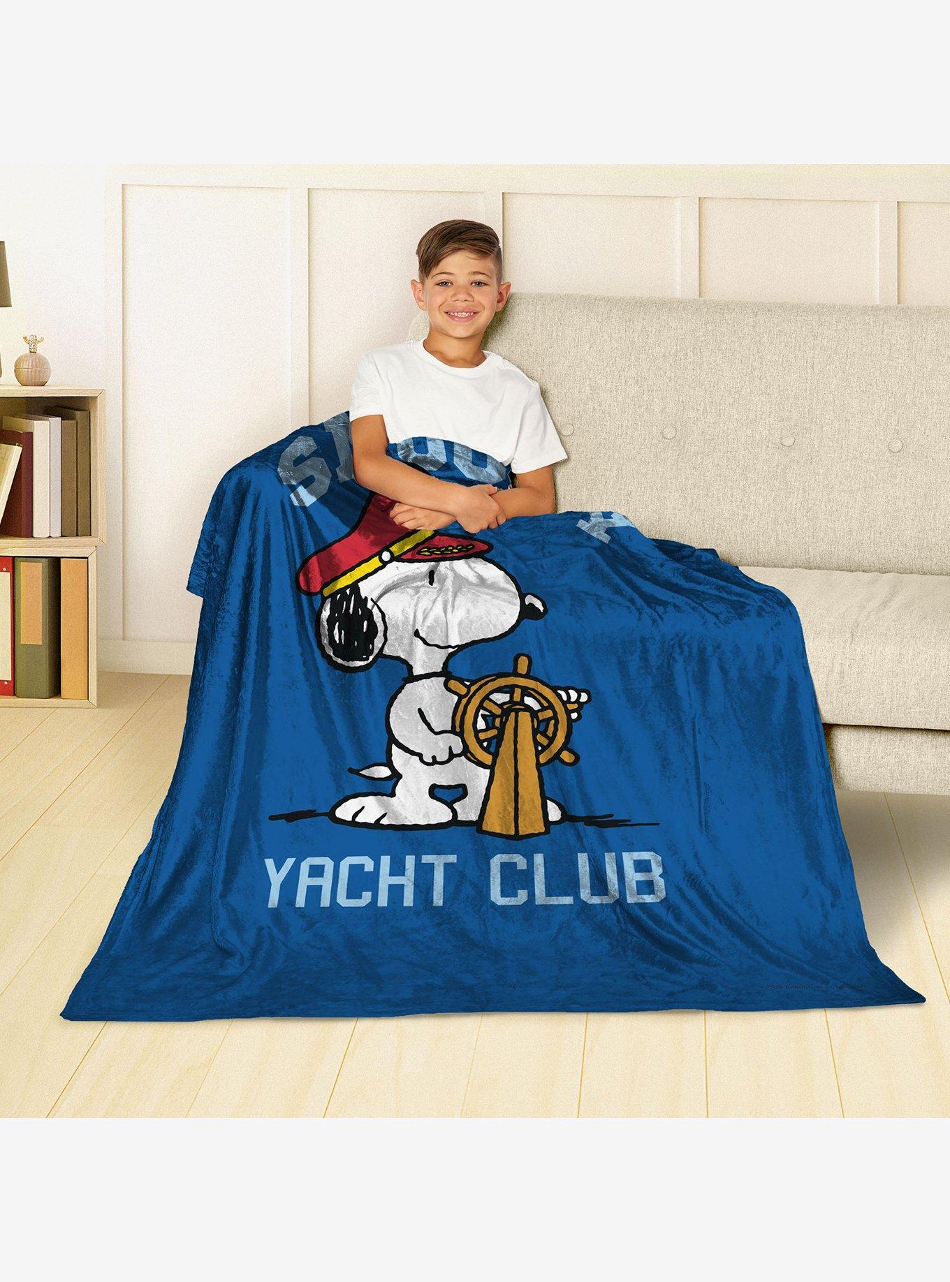 Peanuts Snoopy Yacht Club Silk Touch Throw Blanket, , alternate - view 3