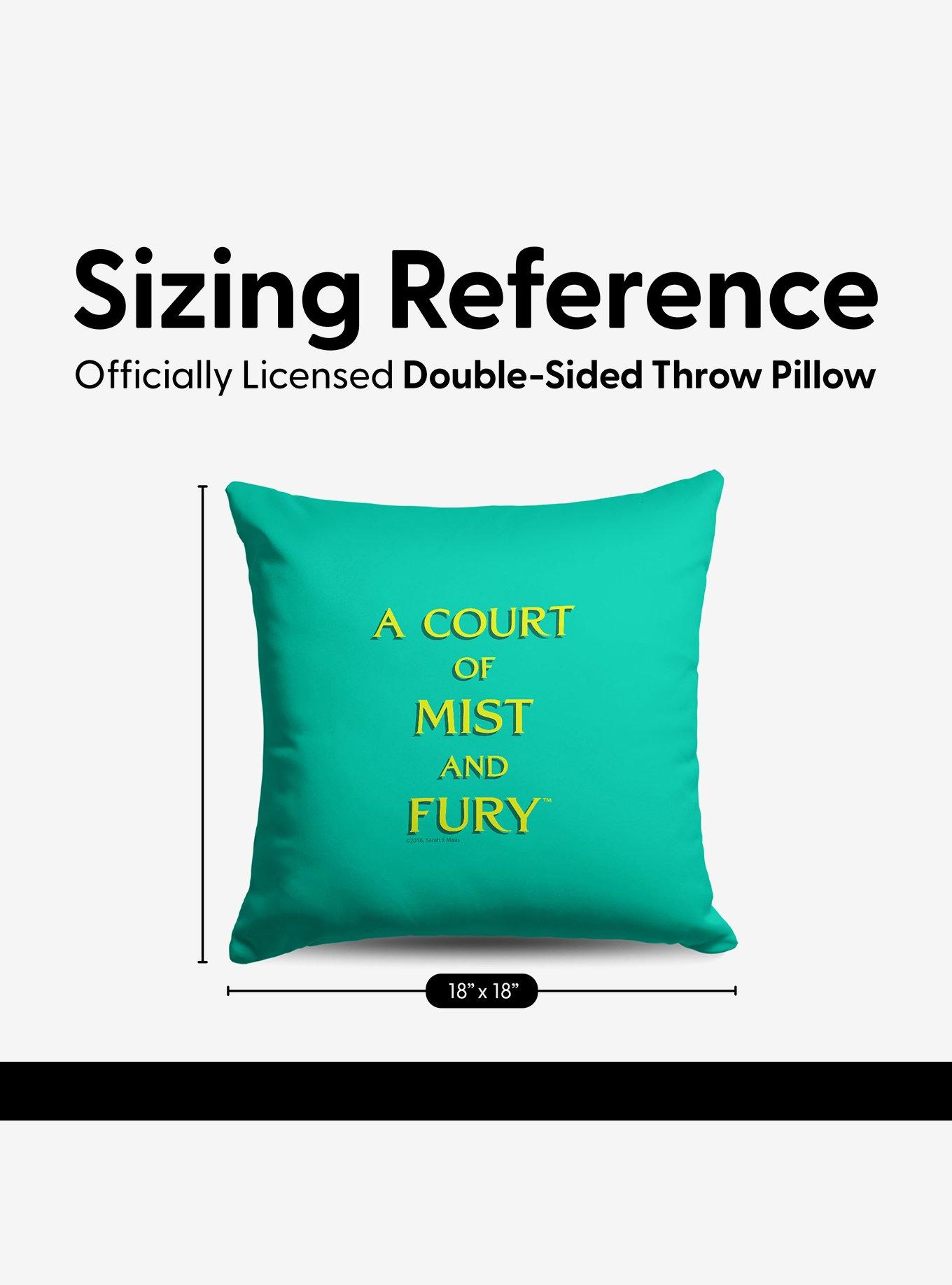 A Court of Mist and Fury Logo Drop Throw Pillow, , alternate - view 4