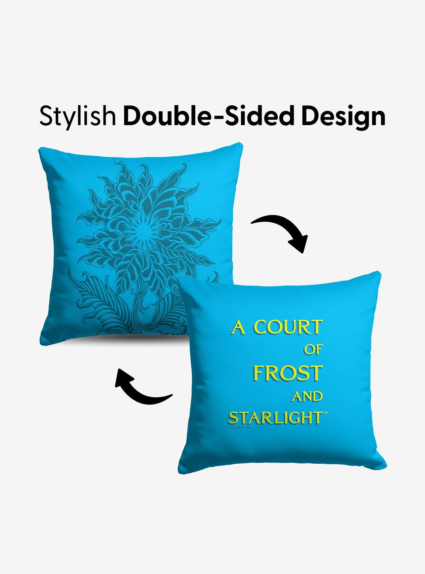 A Court of Frost and Starlight Logo Drop Throw Pillow, , alternate - view 3
