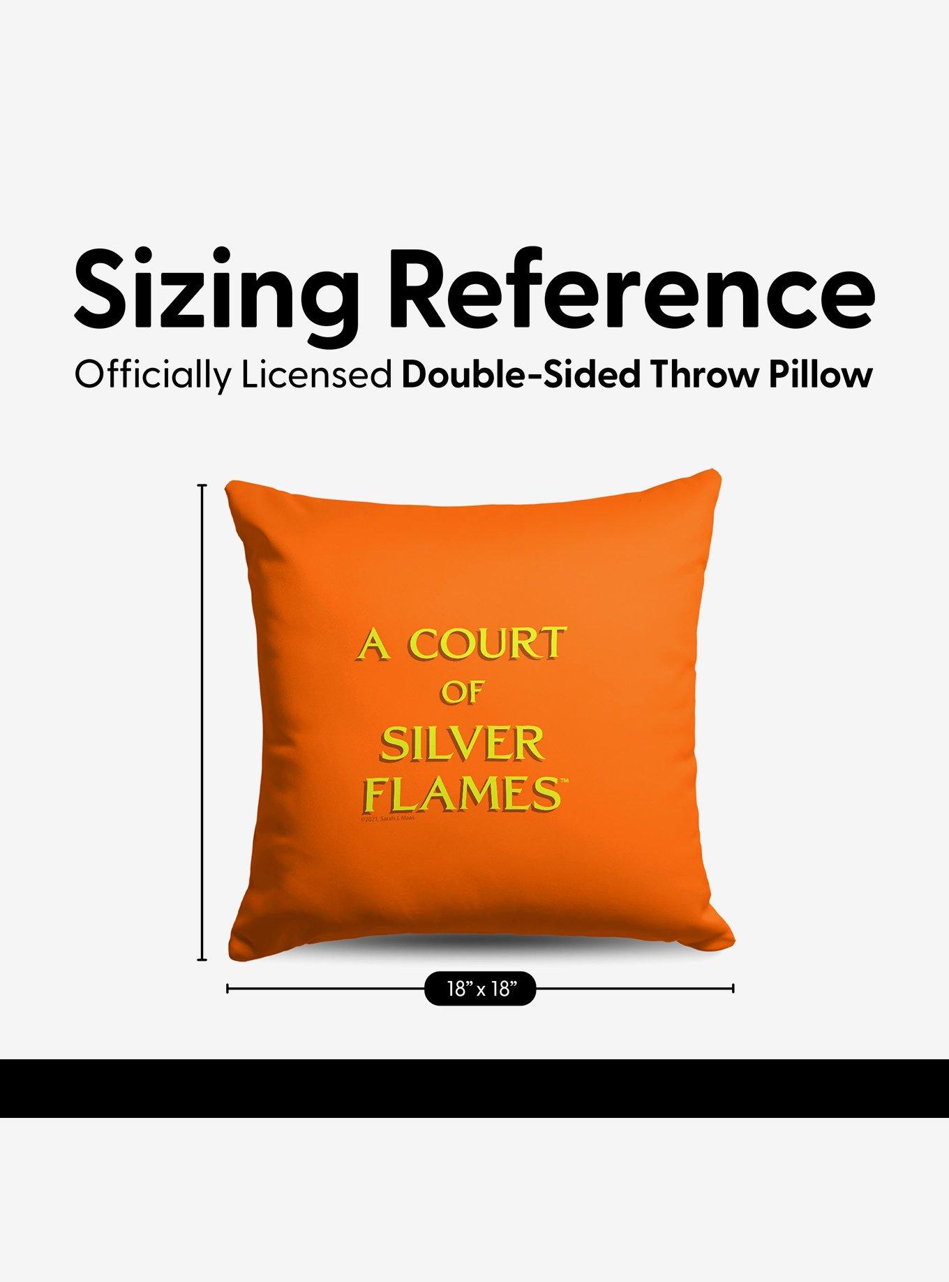 A Court of Silver Flames Logo Drop Throw Pillow, , alternate - view 4