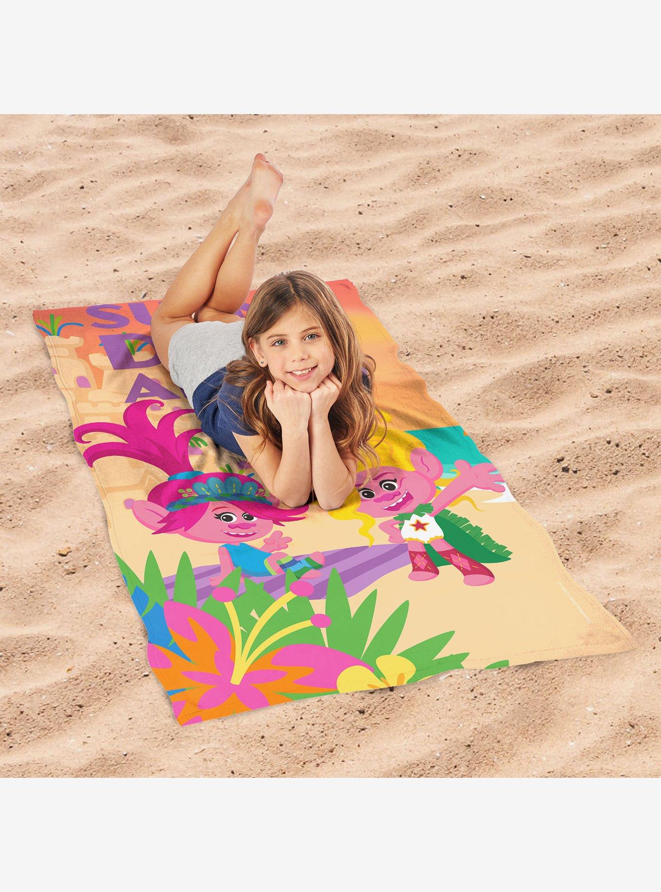 Trolls Sunny Days Ahead Sand Free Beach Towel