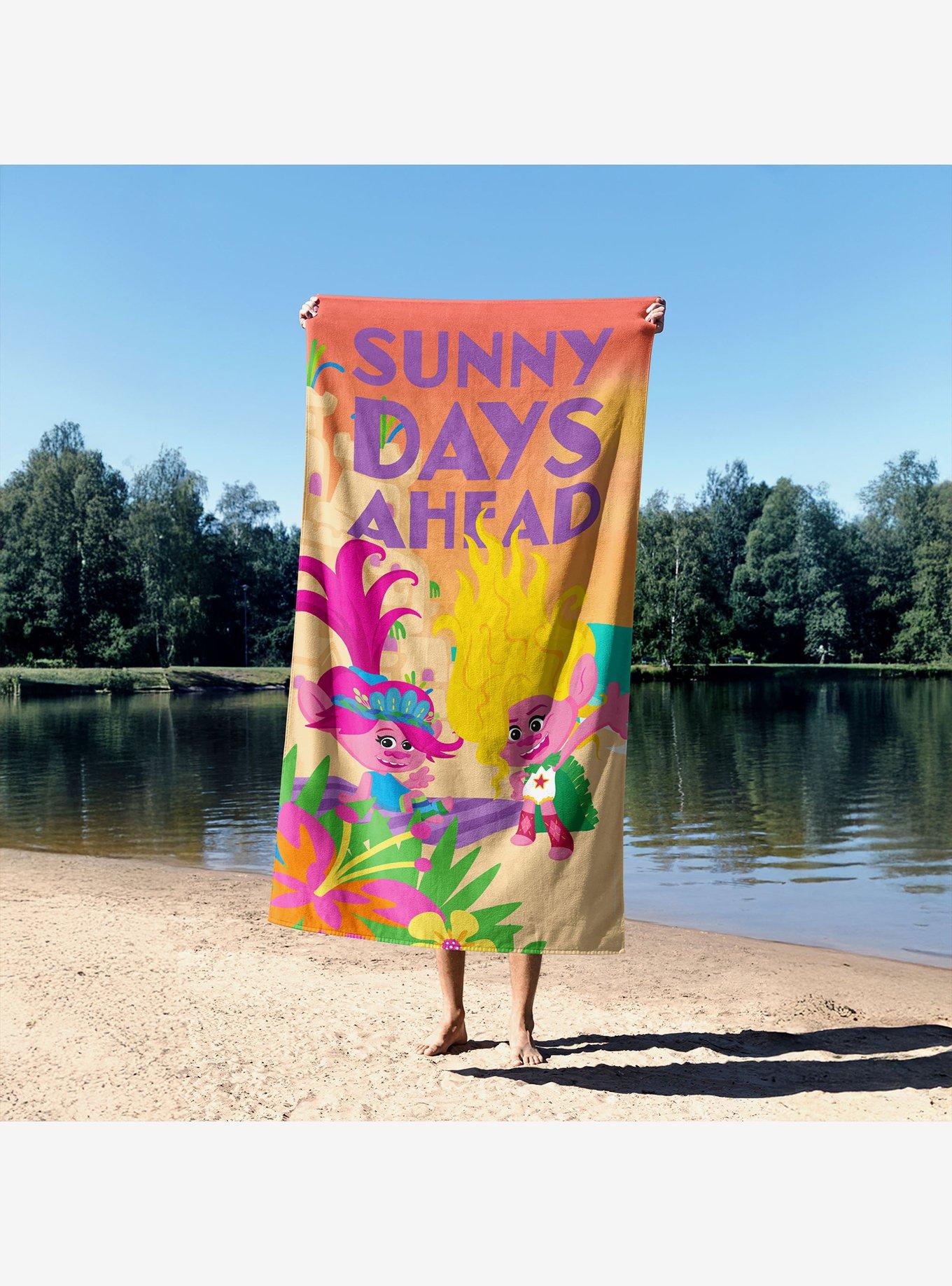 Trolls Sunny Days Ahead Sand Free Beach Towel, , alternate - view 4