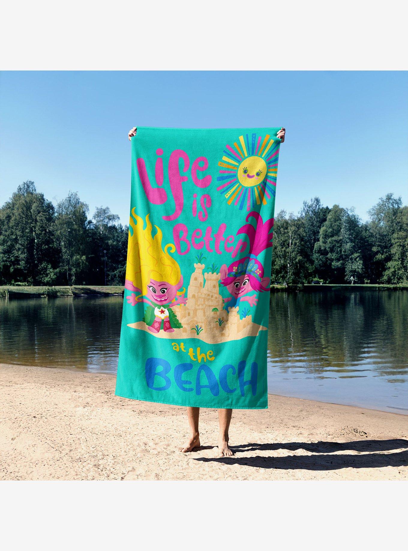 Trolls Life Is Better At The Beach Sand Free Beach Towel, , alternate - view 4