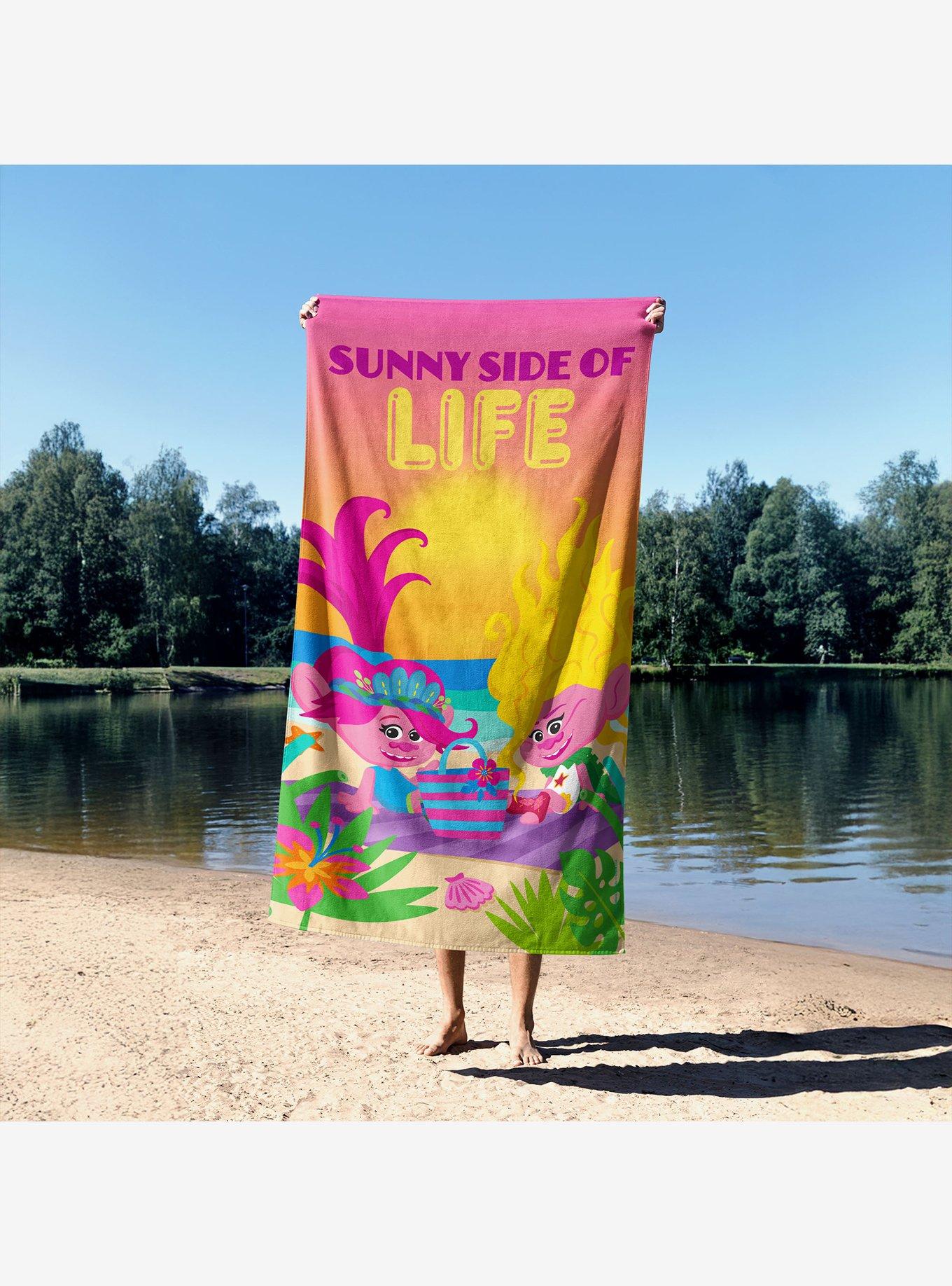 Trolls Sunny Side of Life Sand Free Beach Towel, , alternate - view 4