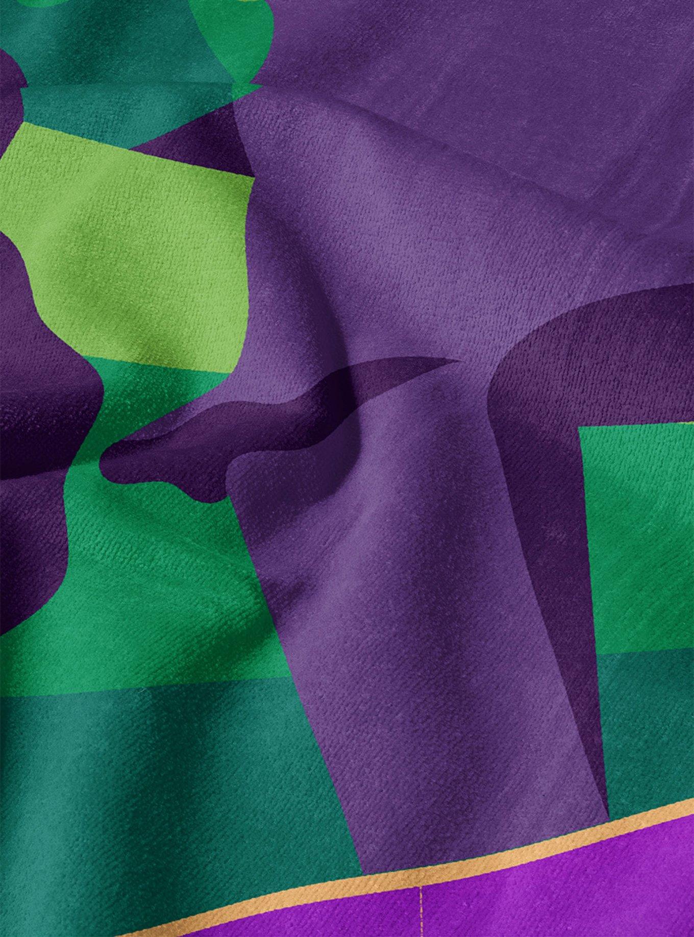 Wicked Green Fun Sand Free Beach Towel, , alternate - view 3