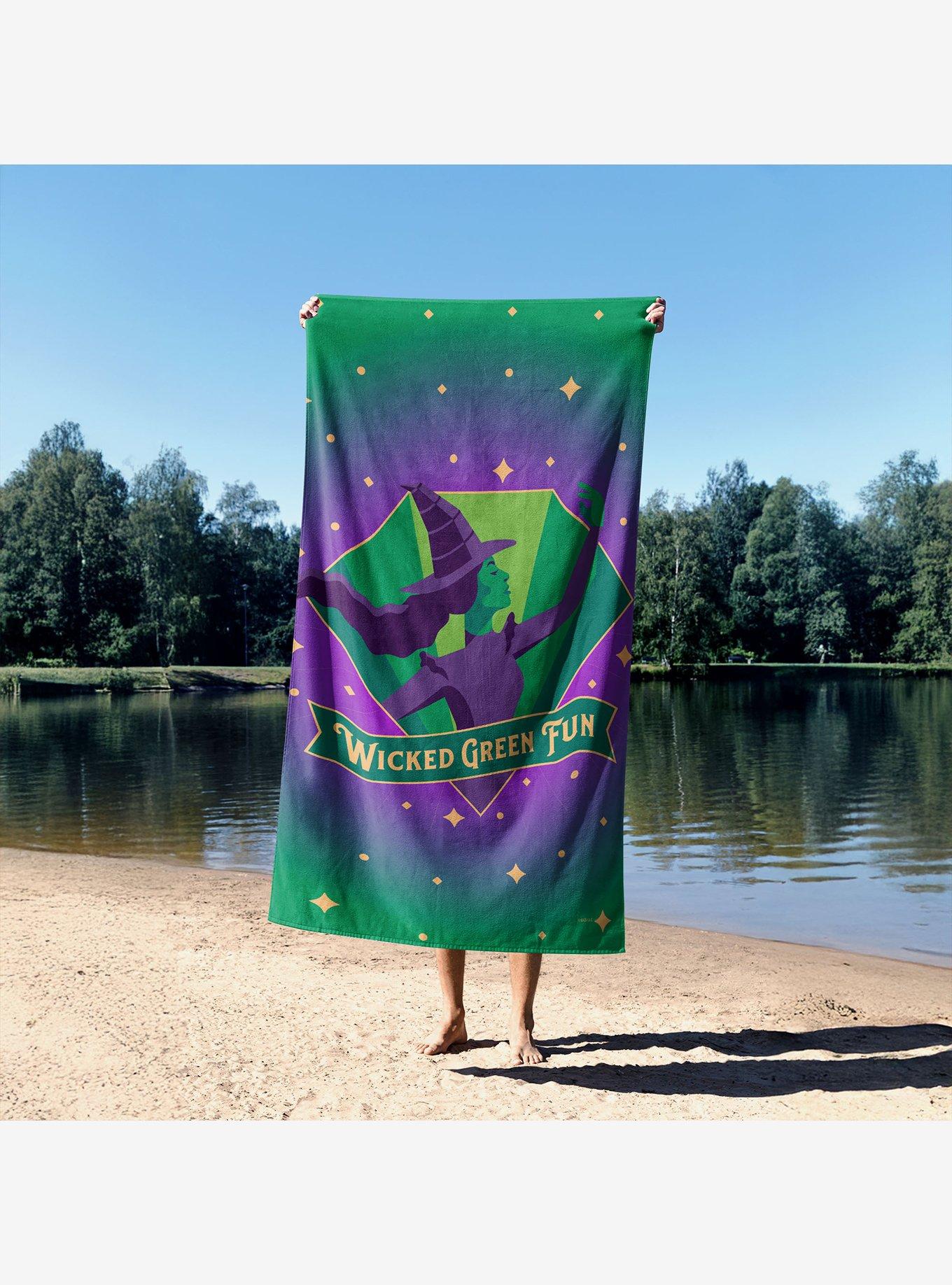 Wicked Green Fun Sand Free Beach Towel, , alternate - view 4
