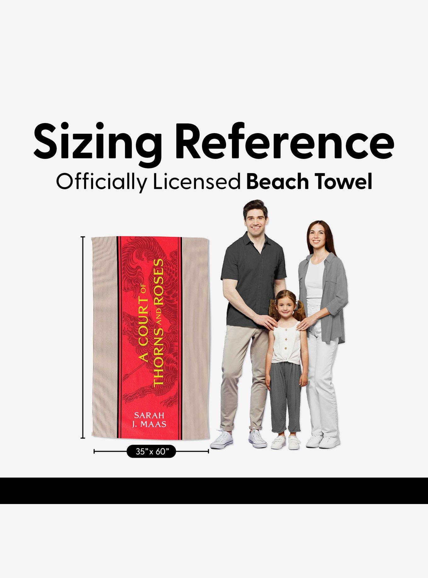 A Court of Thorns and Roses Paged and Spines Sand Free Beach Towel, , alternate - view 4