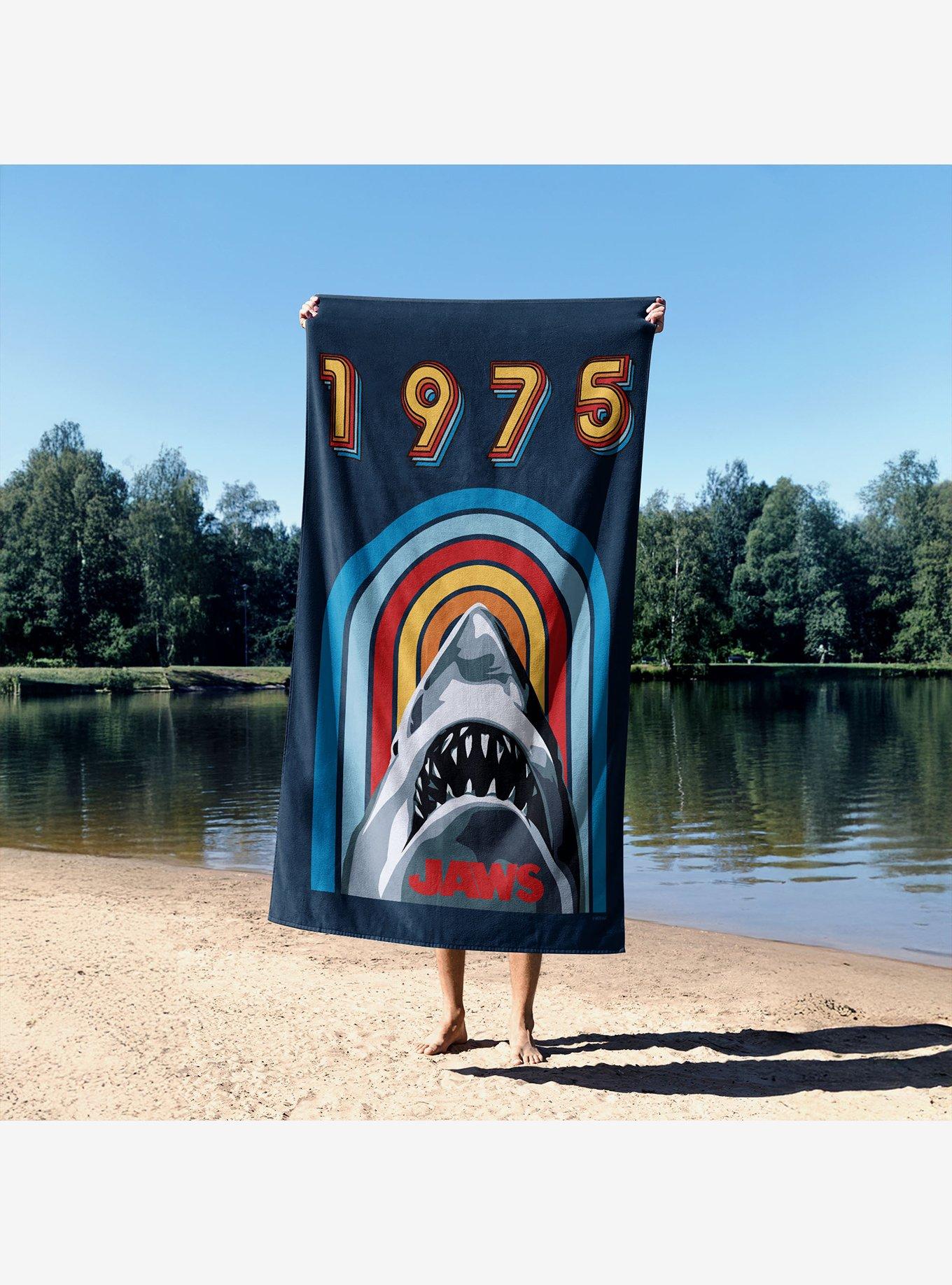Jaws Rising Shark Sand Free Beach Towel, , alternate - view 3