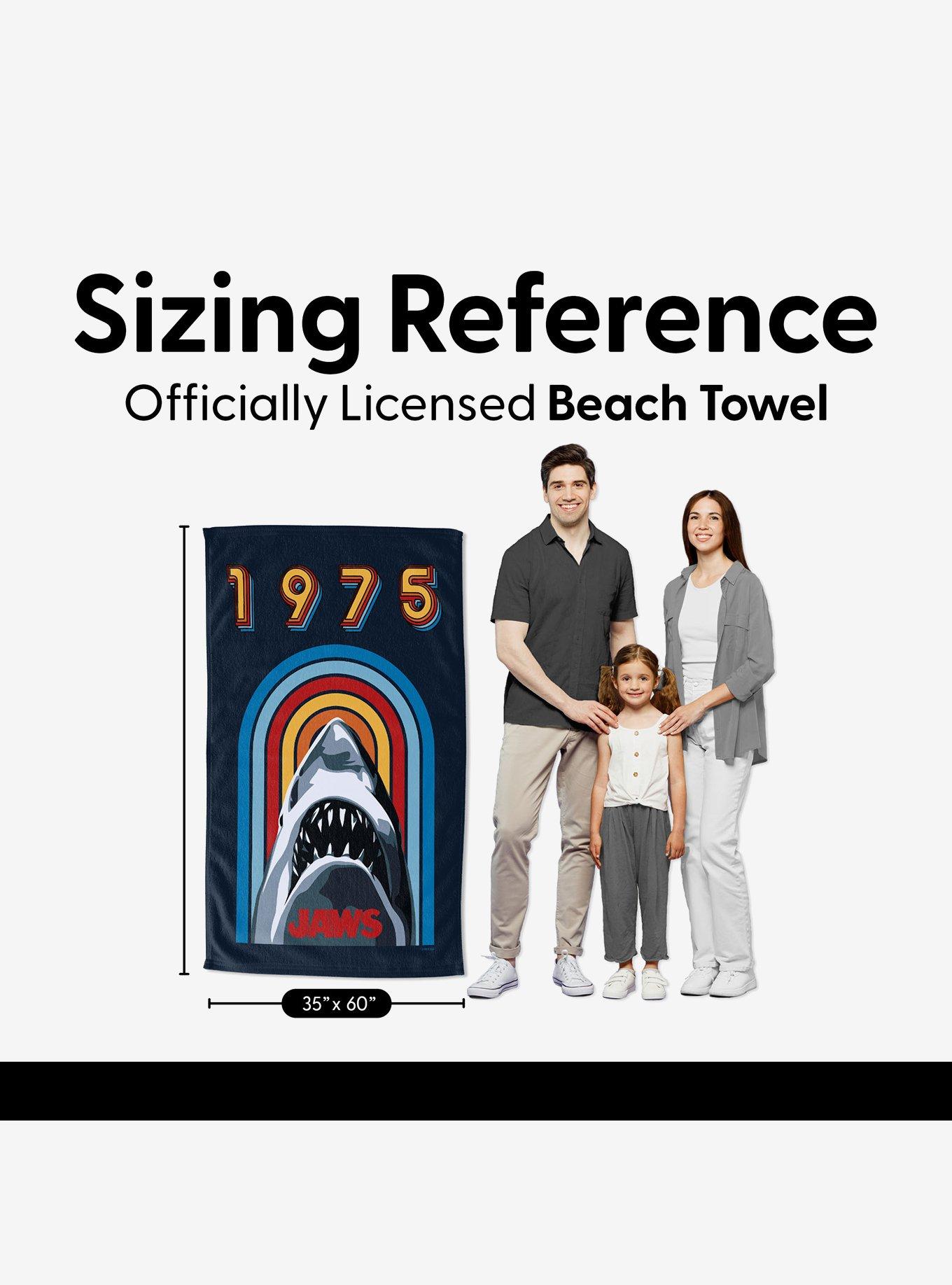 Jaws Rising Shark Sand Free Beach Towel, , alternate - view 4