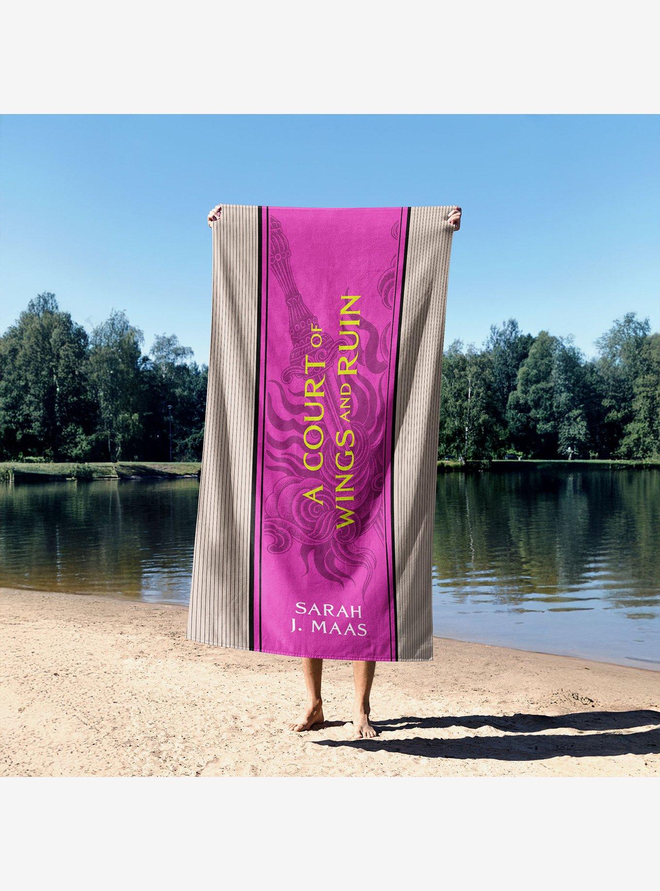 A Court of Wings and Ruin Paged and Spines Sand Free Beach Towel, , alternate - view 3