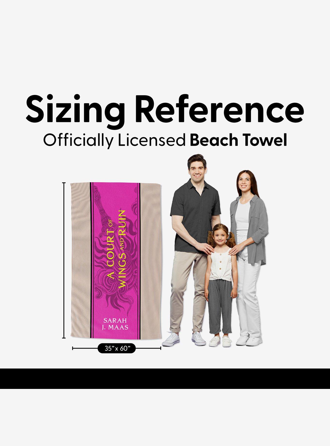 A Court of Wings and Ruin Paged and Spines Sand Free Beach Towel, , alternate - view 4