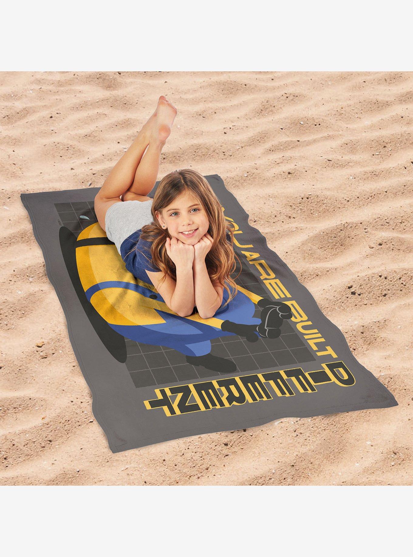 Despicable Me 4 Built Different Sand Free Beach Towel