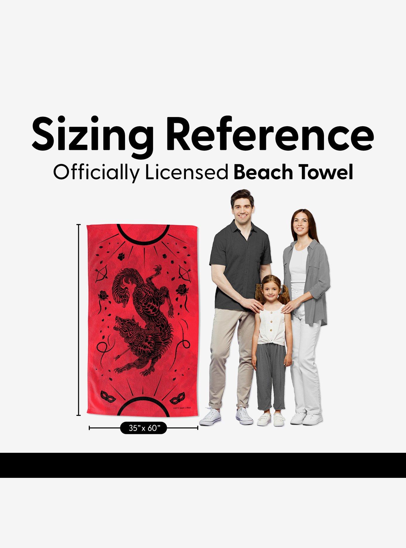 A Court of Thorns and Roses Inked Sand Free Beach Towel, , alternate - view 4