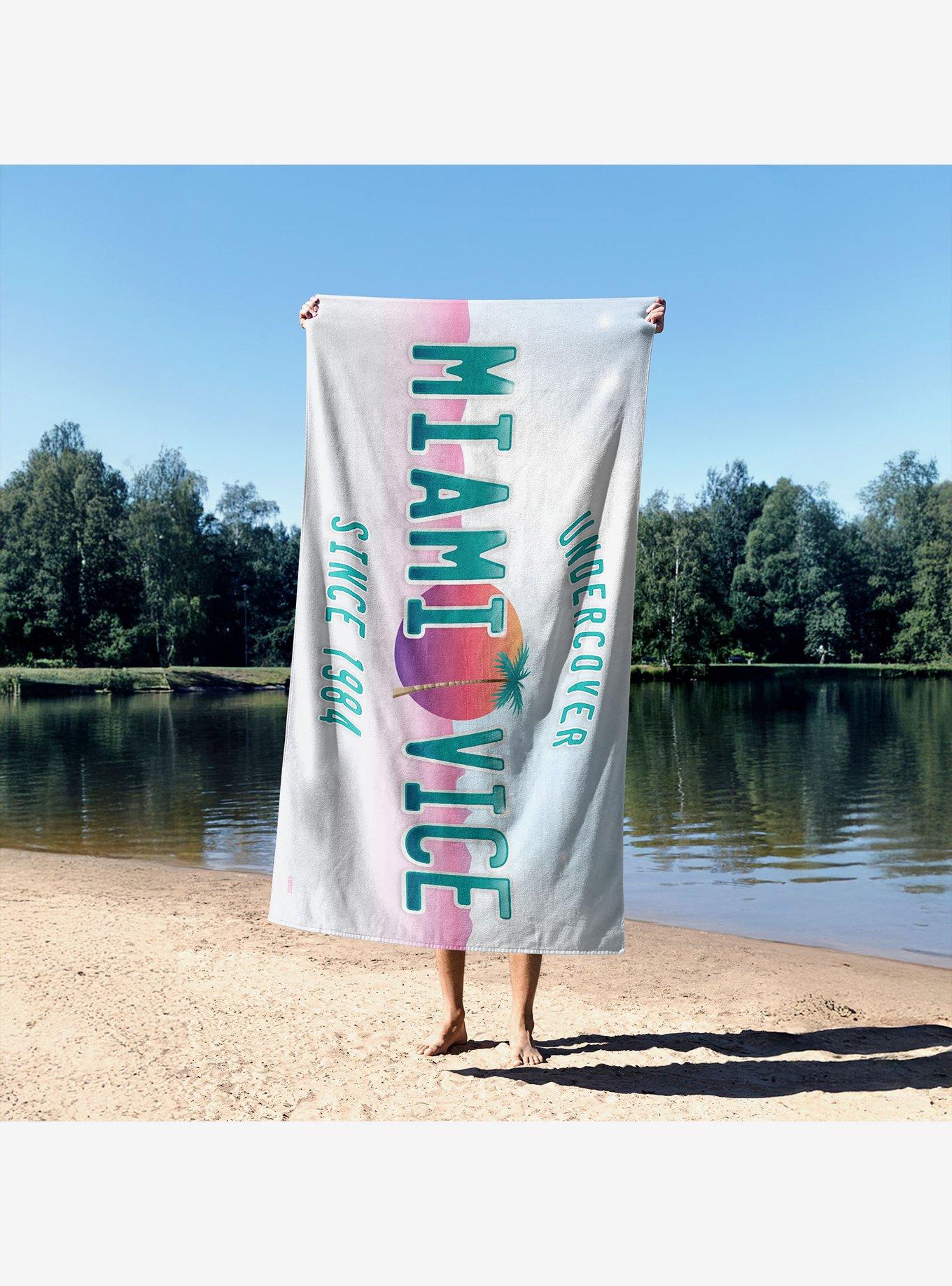 Miami Vice Daddy of Cool Plates ?Sand Free Beach Towel, , alternate - view 3