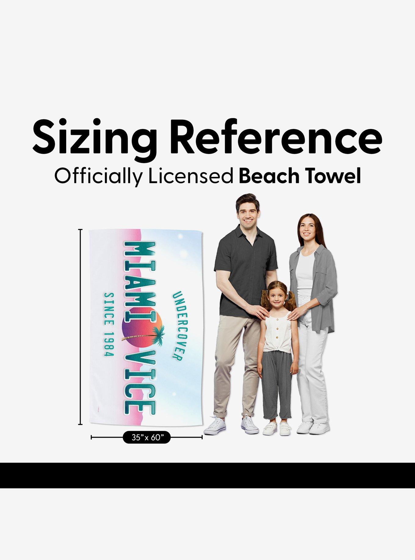 Miami Vice Daddy of Cool Plates ?Sand Free Beach Towel, , alternate - view 4