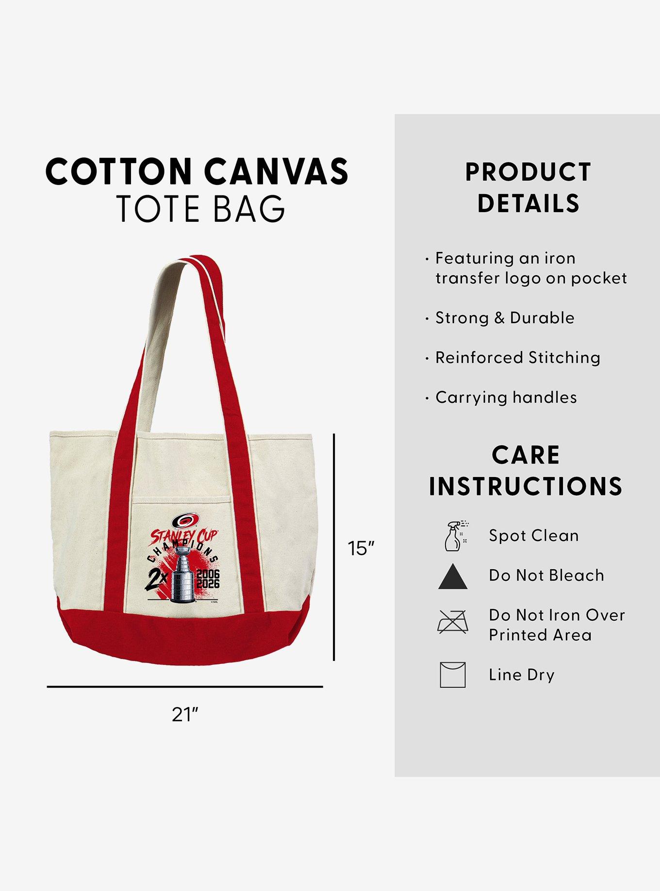 NHL Carolina Hurricanes Stanley Cup Multi-Champ Trophy Case Tote Bag Red, , alternate - view 5