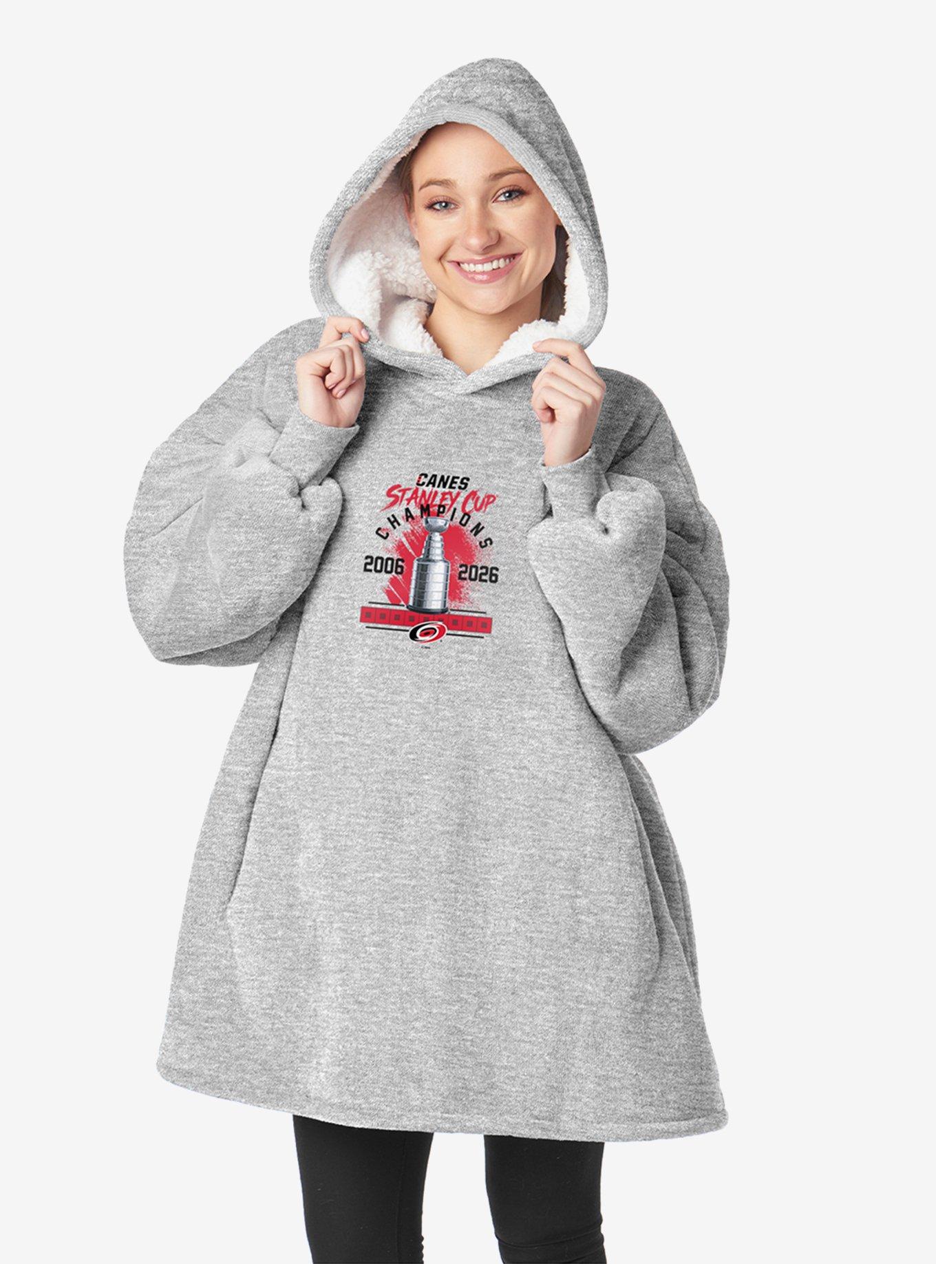 NHL Carolina Hurricanes Stanley Cup Multi-Champ Trophy Case Hoodie, , alternate - view 3