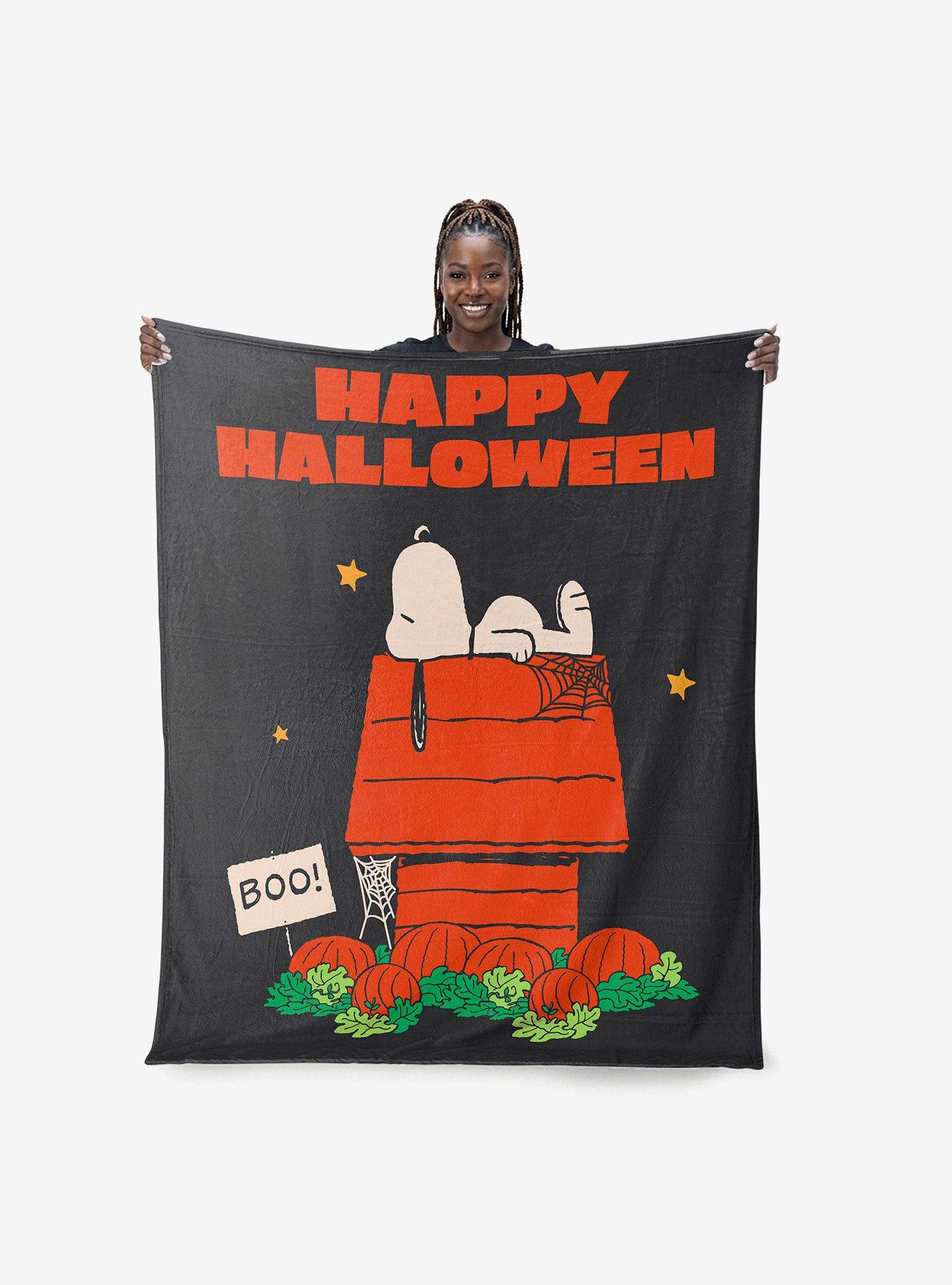 Peanuts Spooky Snooze Silk Touch Throw Blanket, , alternate - view 2
