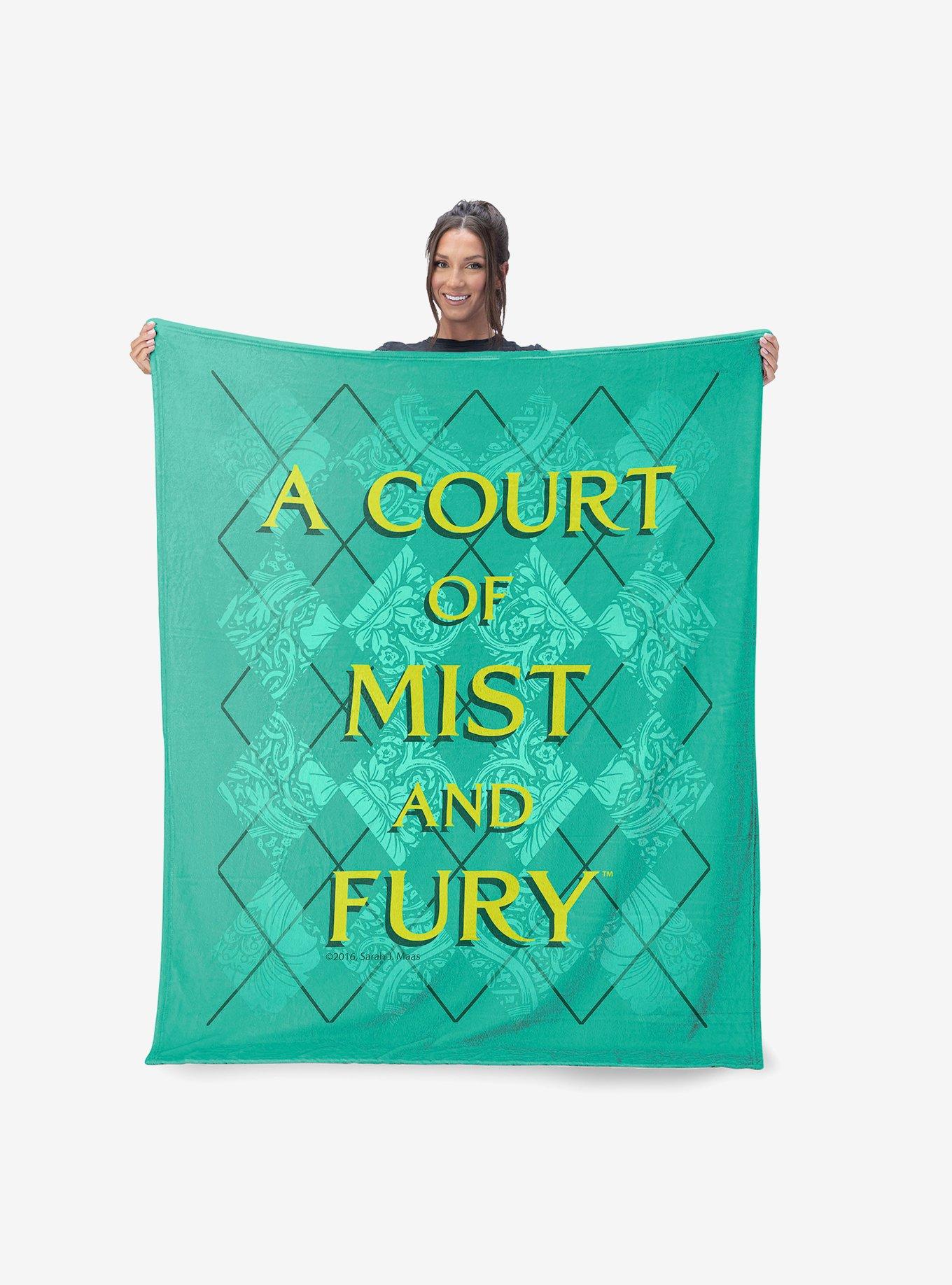 A Court of Mist and Fury Diamond Florals Silk Touch Throw Blanket, , alternate - view 2