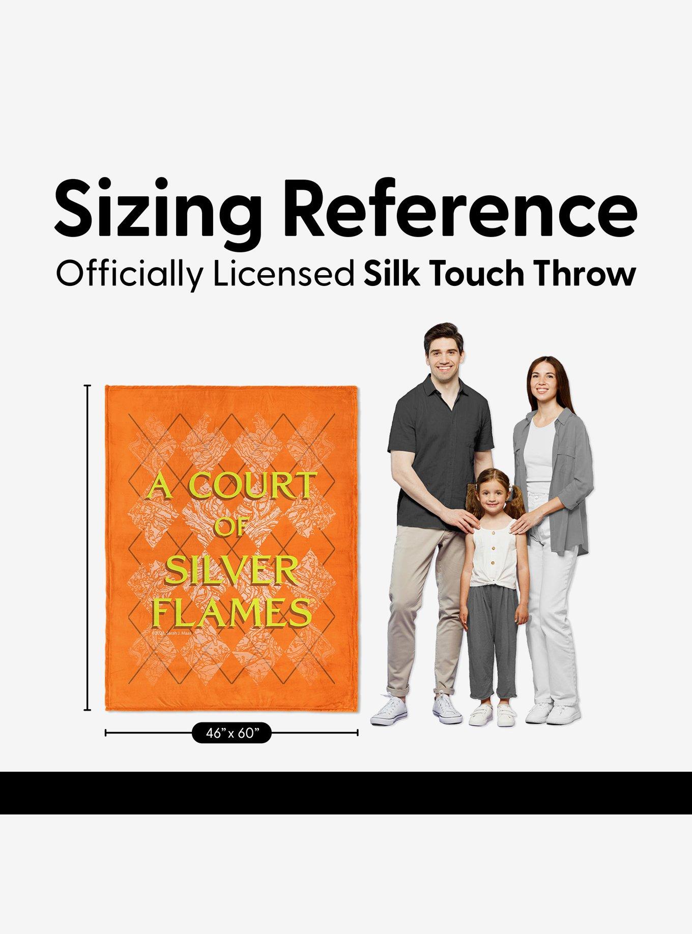 A Court of Silver Flames Diamond Florals Silk Touch Throw Blanket, , alternate - view 6