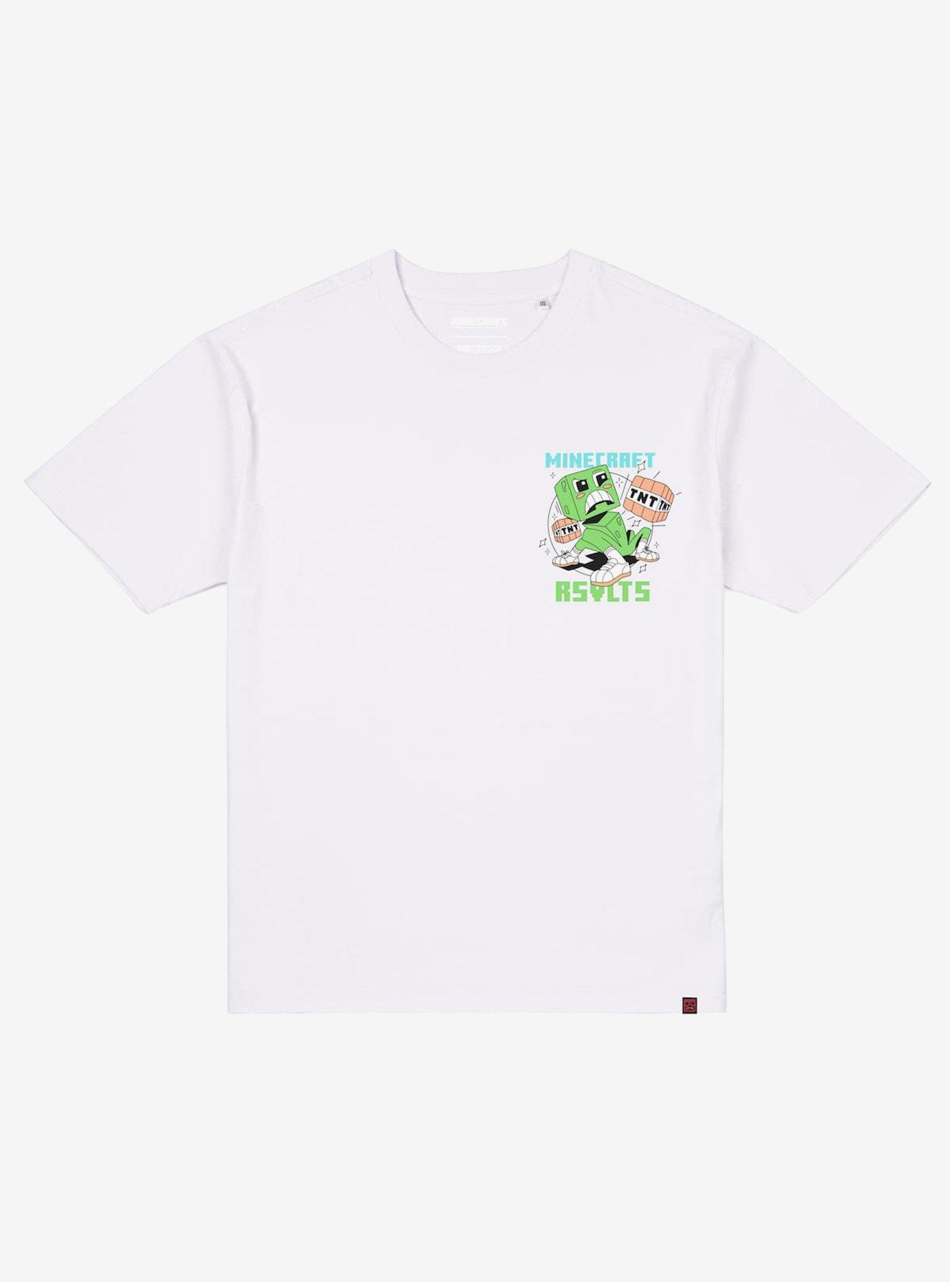 RSVLTS x Minecraft "Beware of the Dark"  Tee, BRIGHT WHITE, alternate - view 3