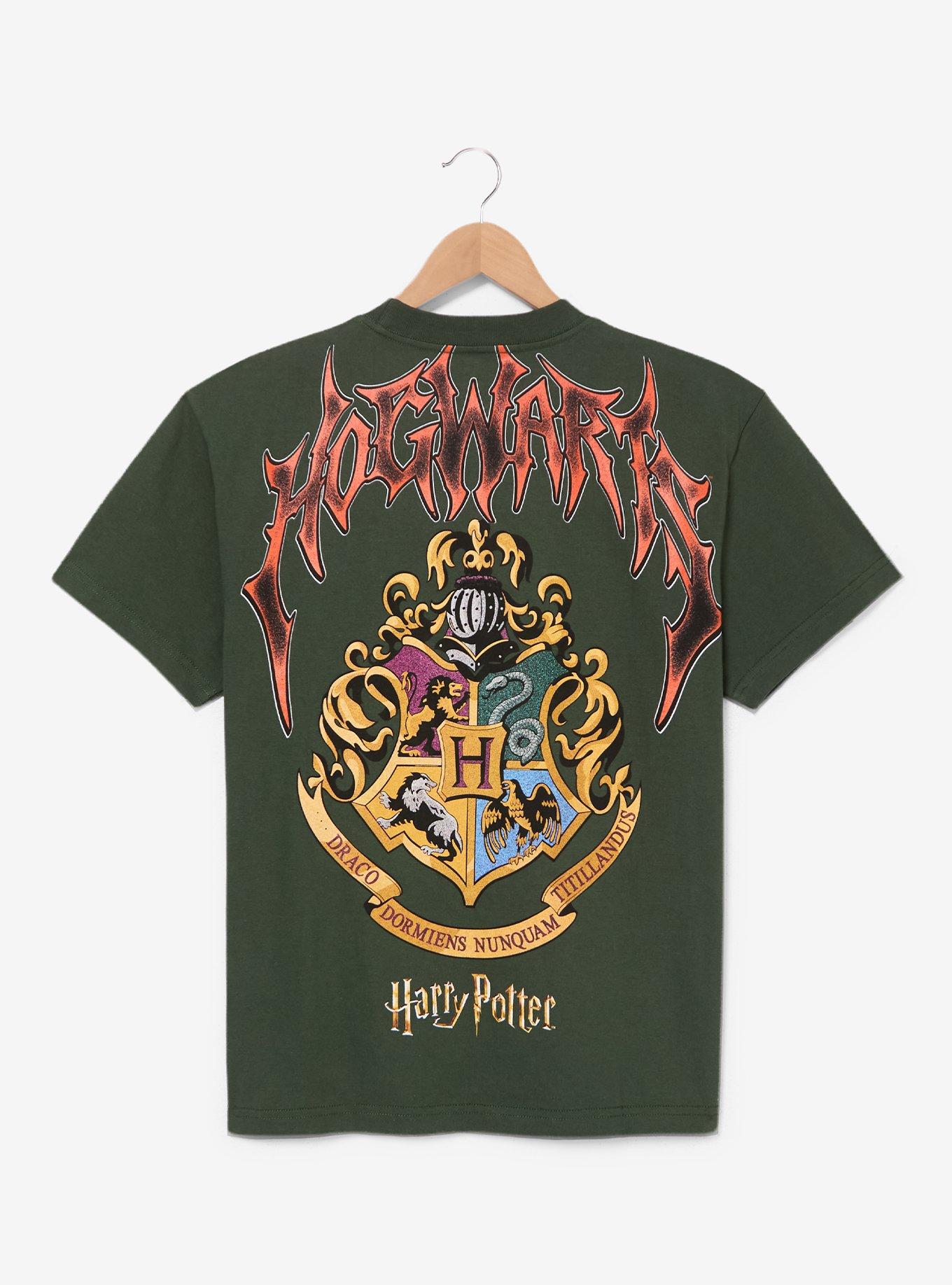 Harry Potter Slytherin Metal Lettering T-Shirt - BoxLunch Exclusive, GREEN, alternate - view 2